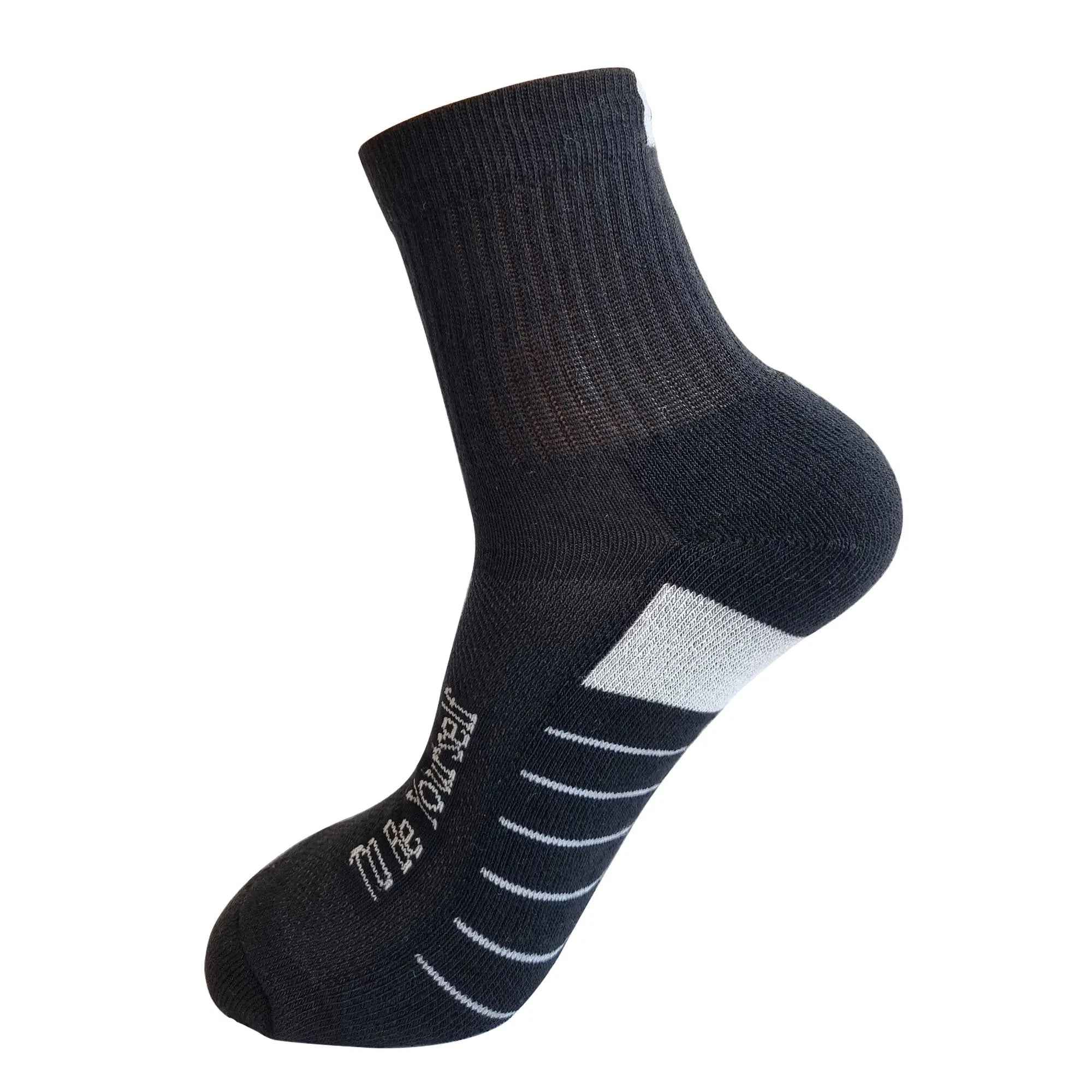 Men’s 3-pair sports ankle-length socks Half Terry Cushioned Sole ( Black, White ,Grey) - Town Business