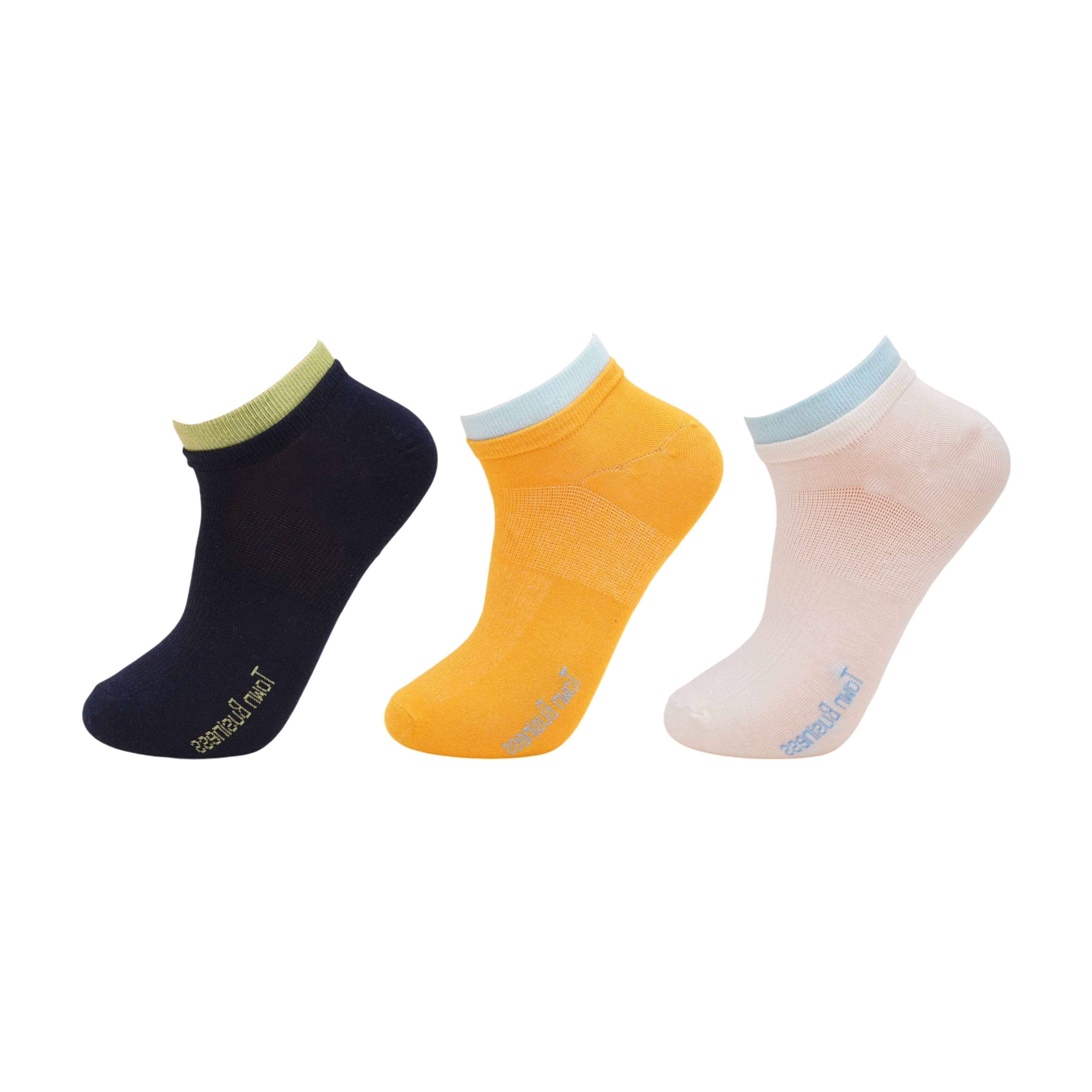 Town Business Plain Colored Socks (Pack Of 3)6N - Town Business