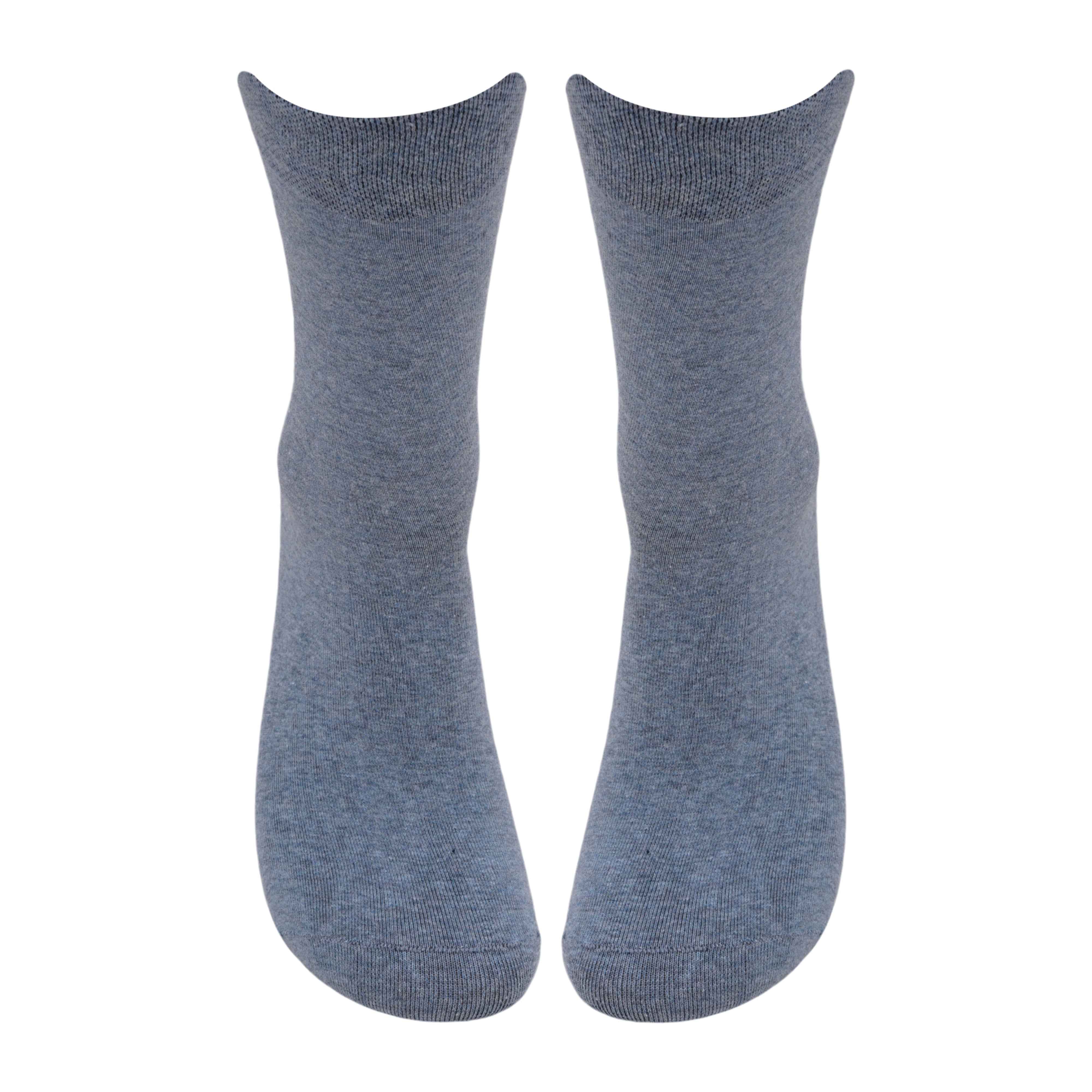 Premium Plain Cotton Socks (Pack of 1) 2N - Town Business