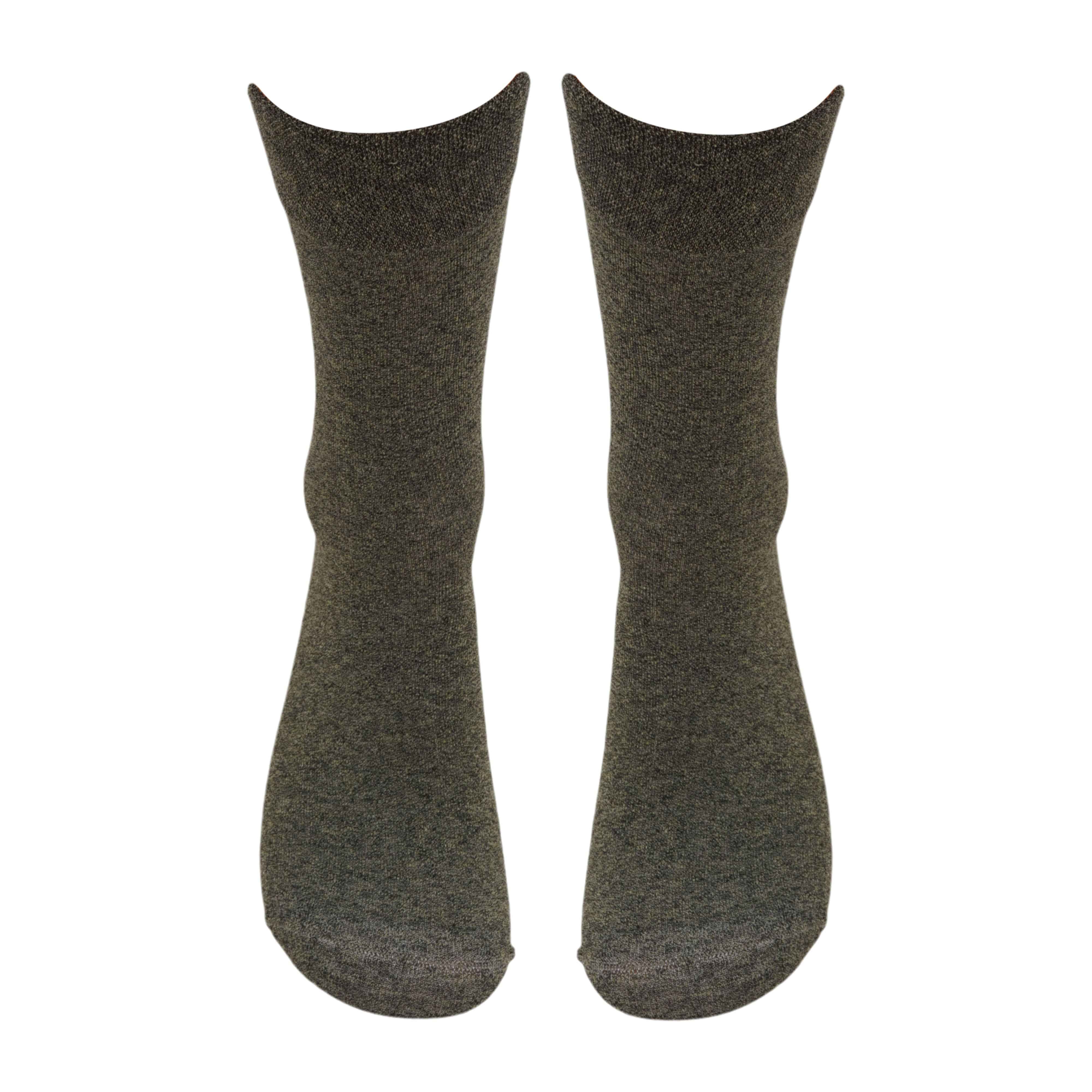 Premium Plain dark Melange Cotton Socks (Pack of 1) 2N