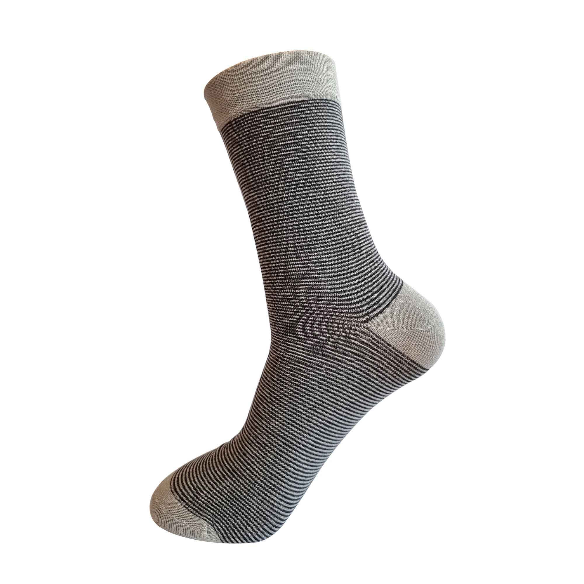 Men’s 3-Pair Crew-Length Socks (Dark Grey Black With Egile) - Town Business