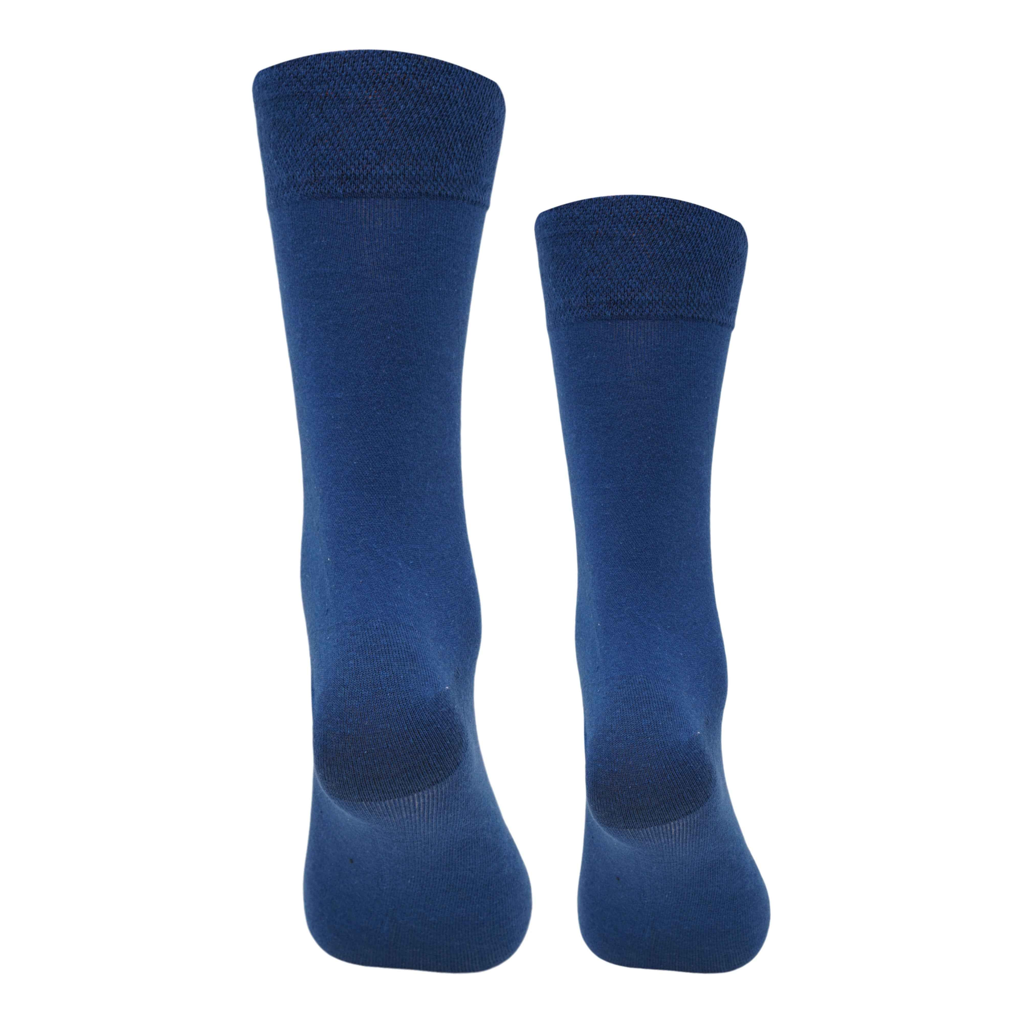 Men,s Full Crew blue Luxury Socks (Pack of 1) 2N - Town Business