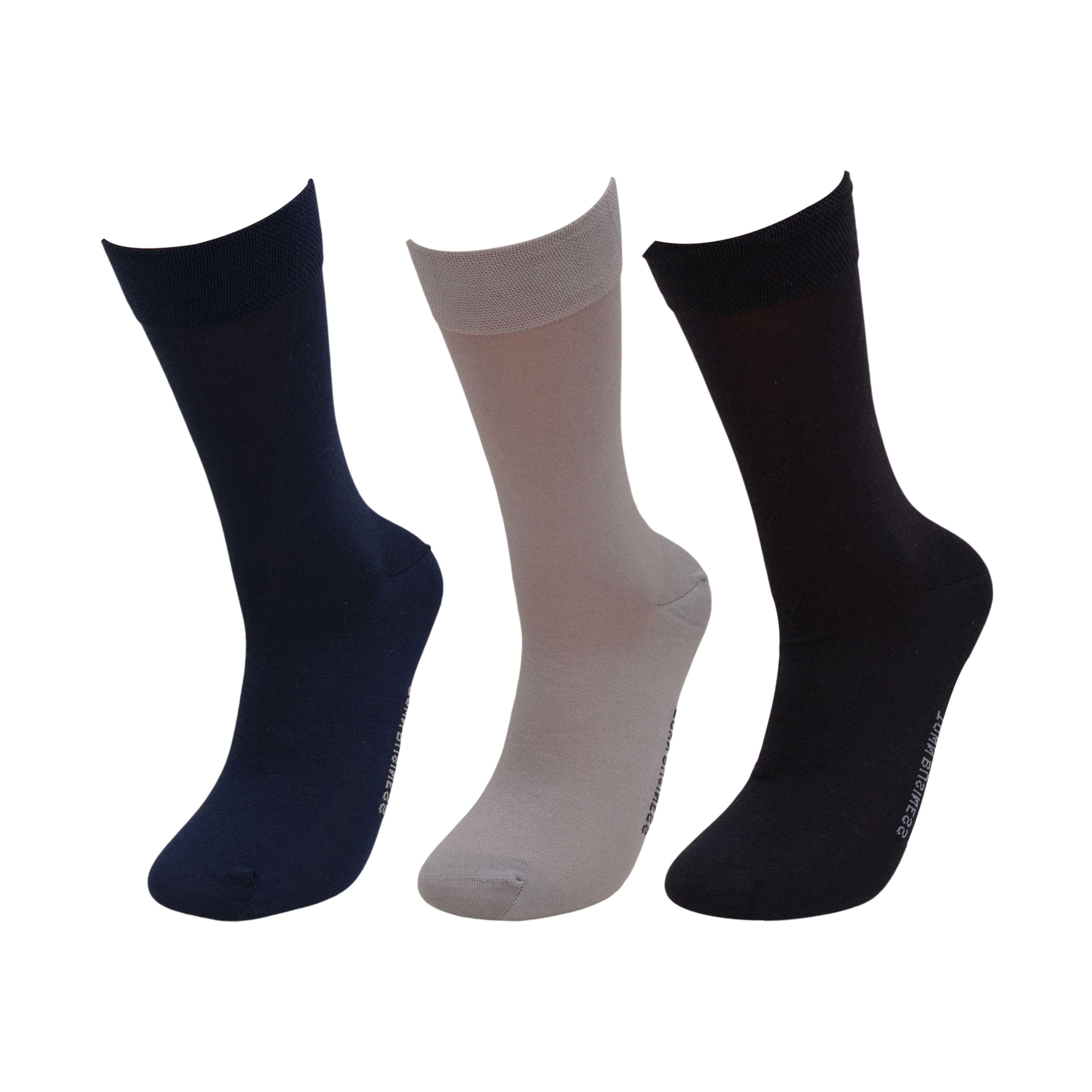 Premium Collection luxury Mercerised Cotton Socks (Pack Of 3)6N - Town Business