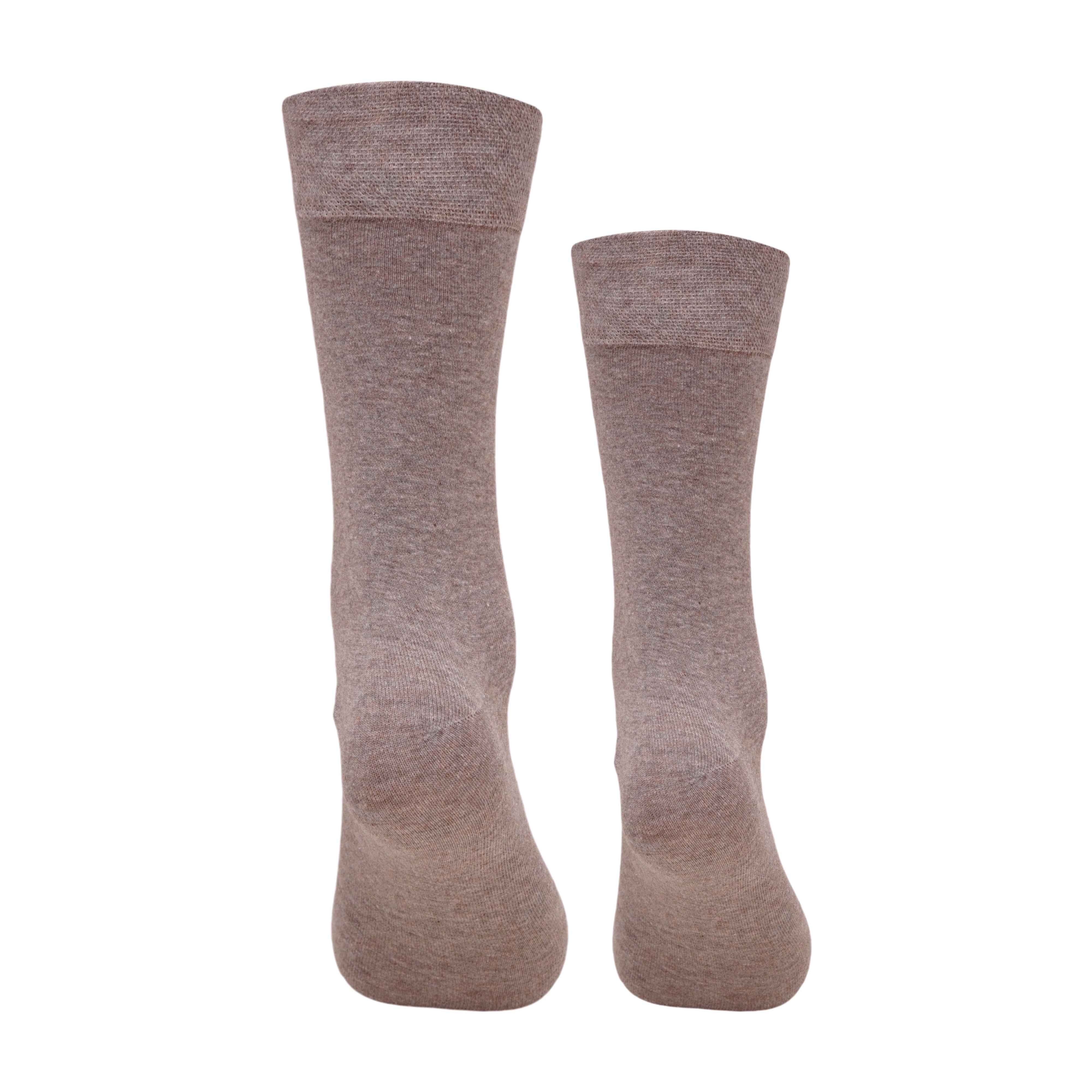 Premium Plain Cream Cotton Socks (Pack of 1) 2N
