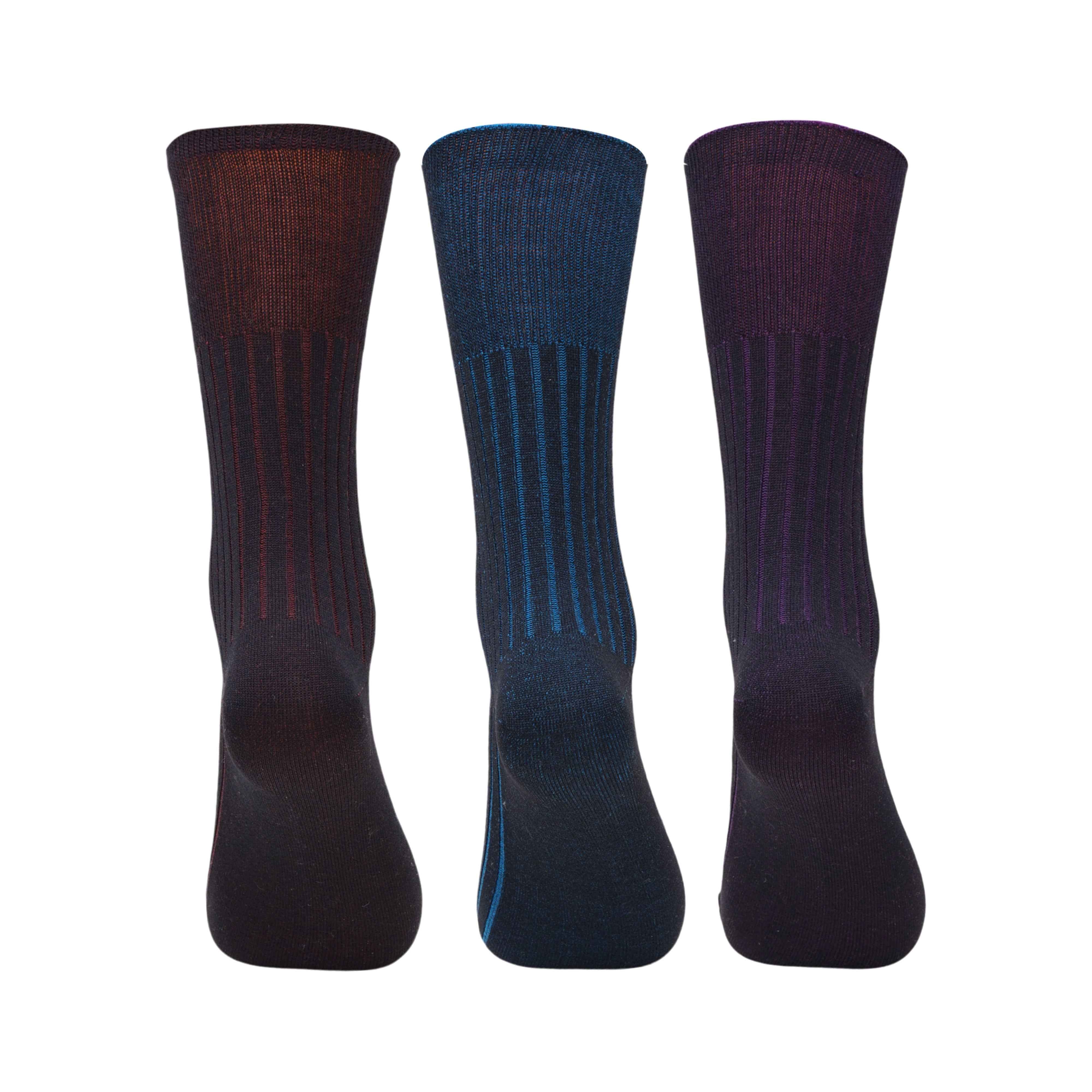 Mercerised Cotton Socks (Pack of 3)6N - Town Business