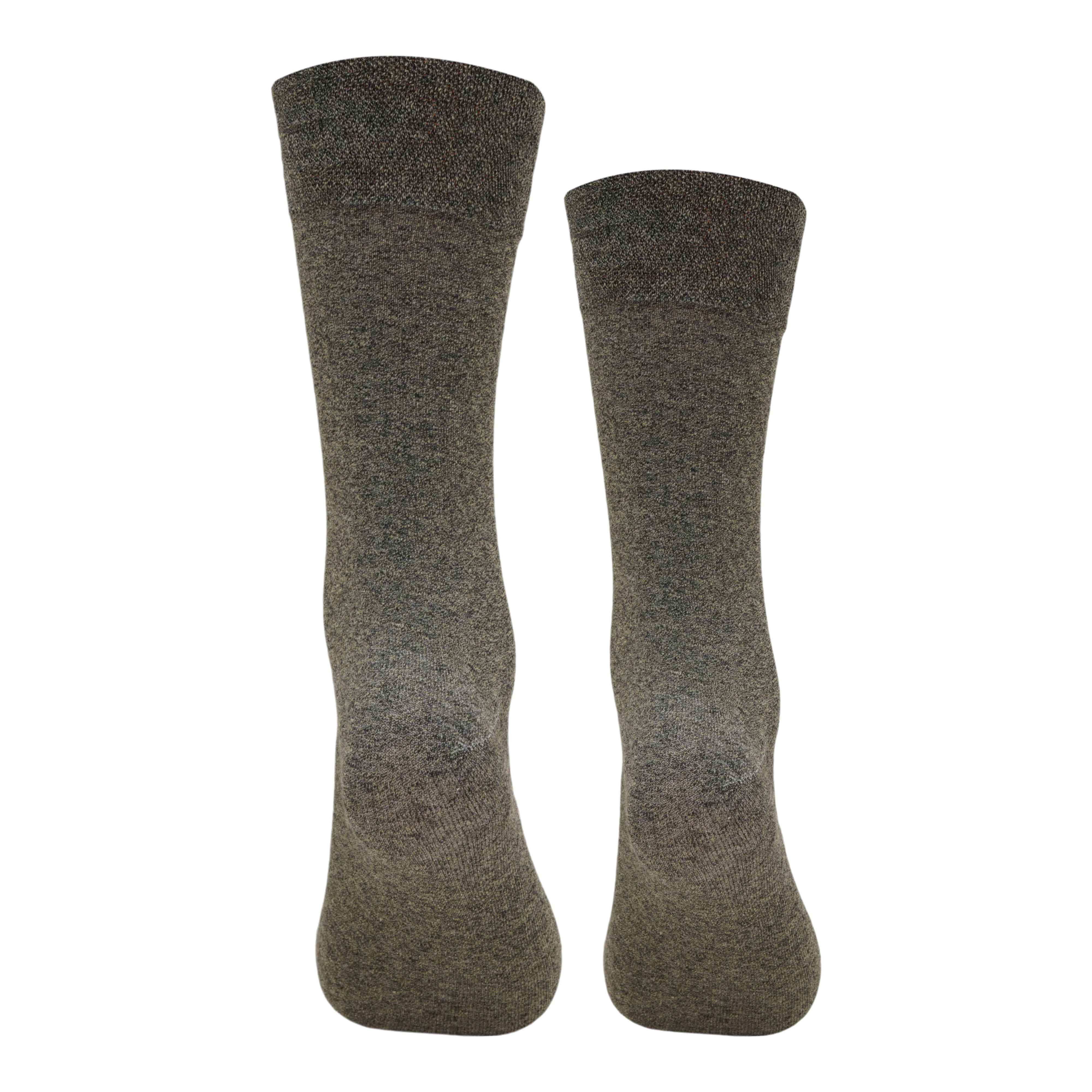 Premium Plain dark Melange Cotton Socks (Pack of 1) 2N
