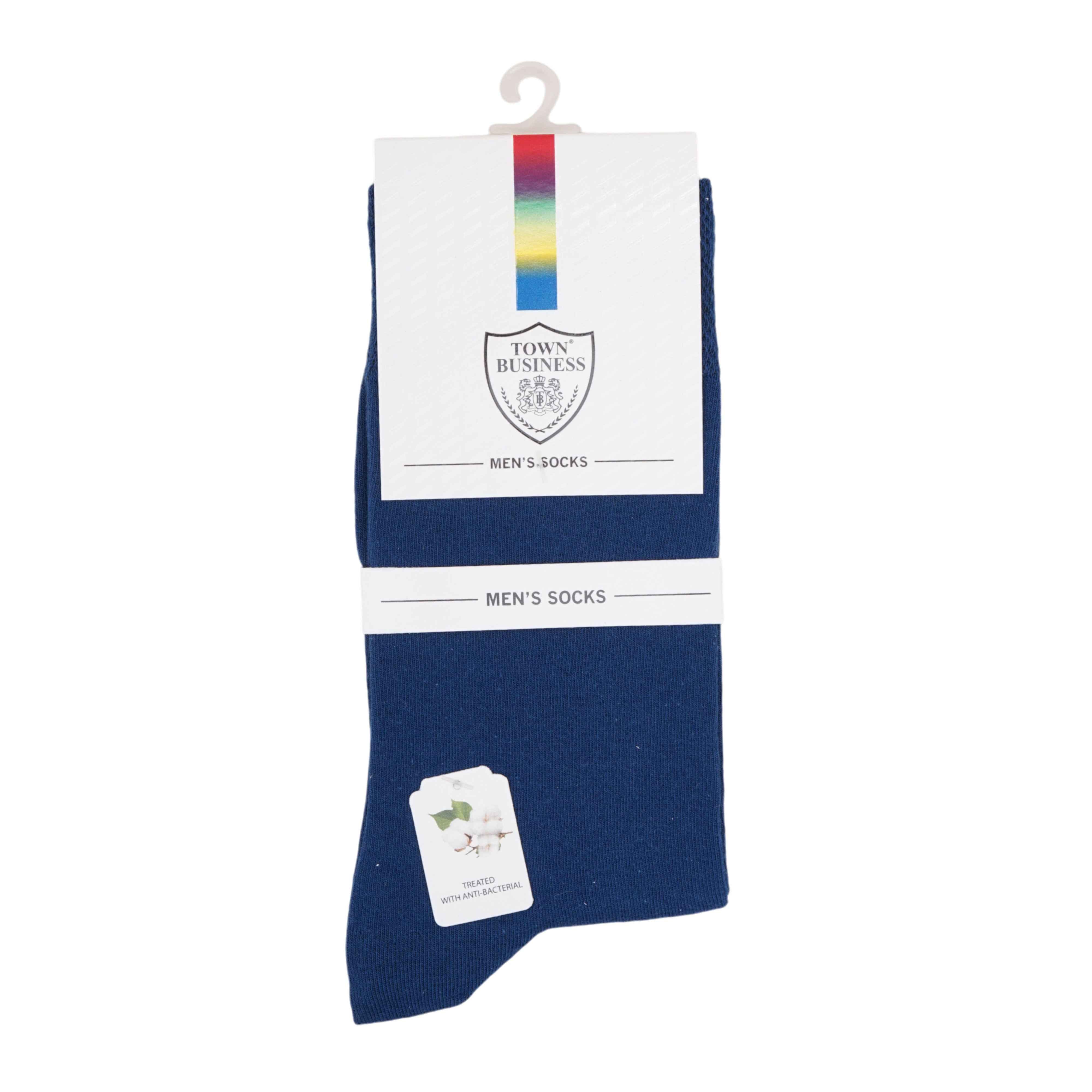 Men,s Full Crew blue Luxury Socks (Pack of 1) 2N - Town Business
