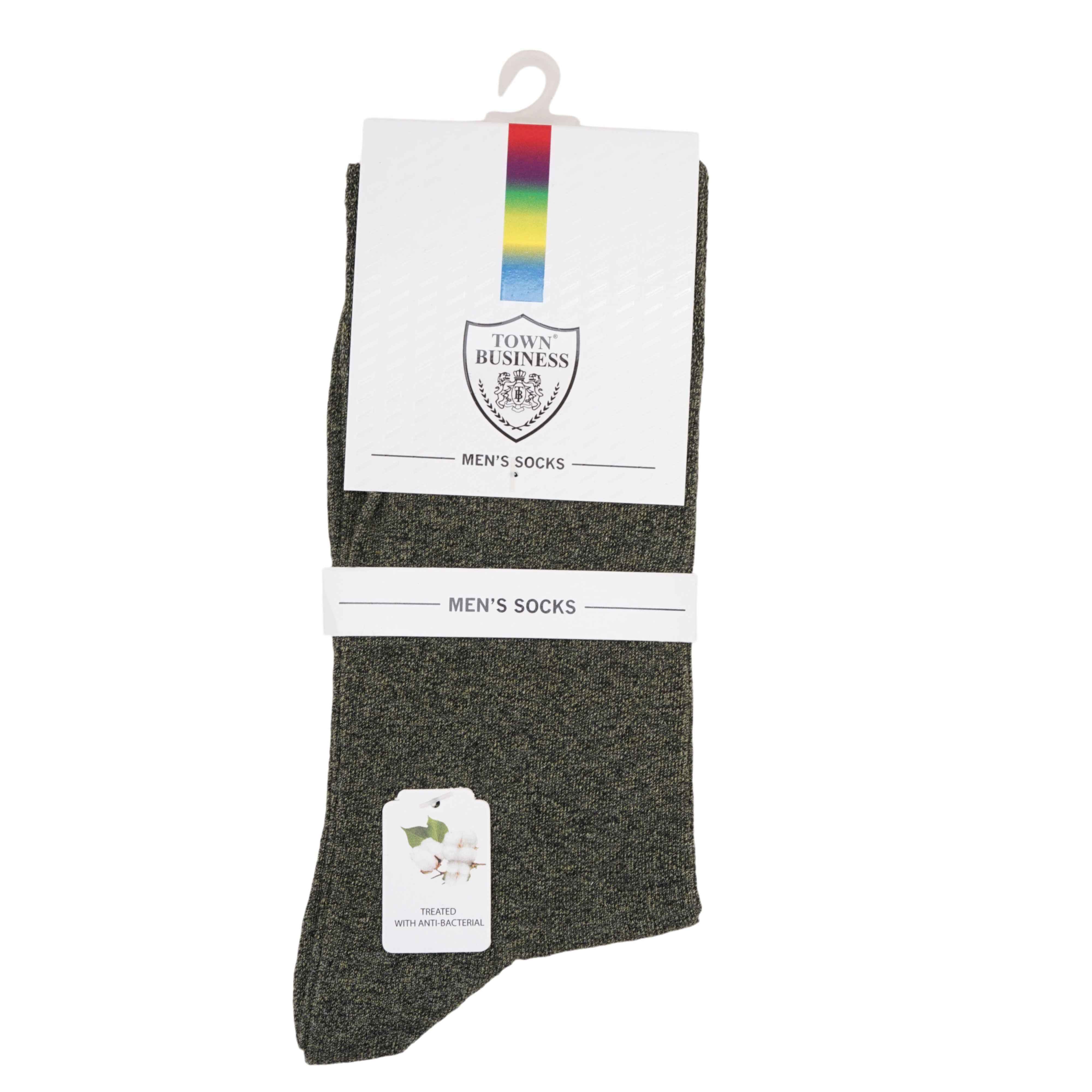 Premium Plain dark Melange Cotton Socks (Pack of 1) 2N