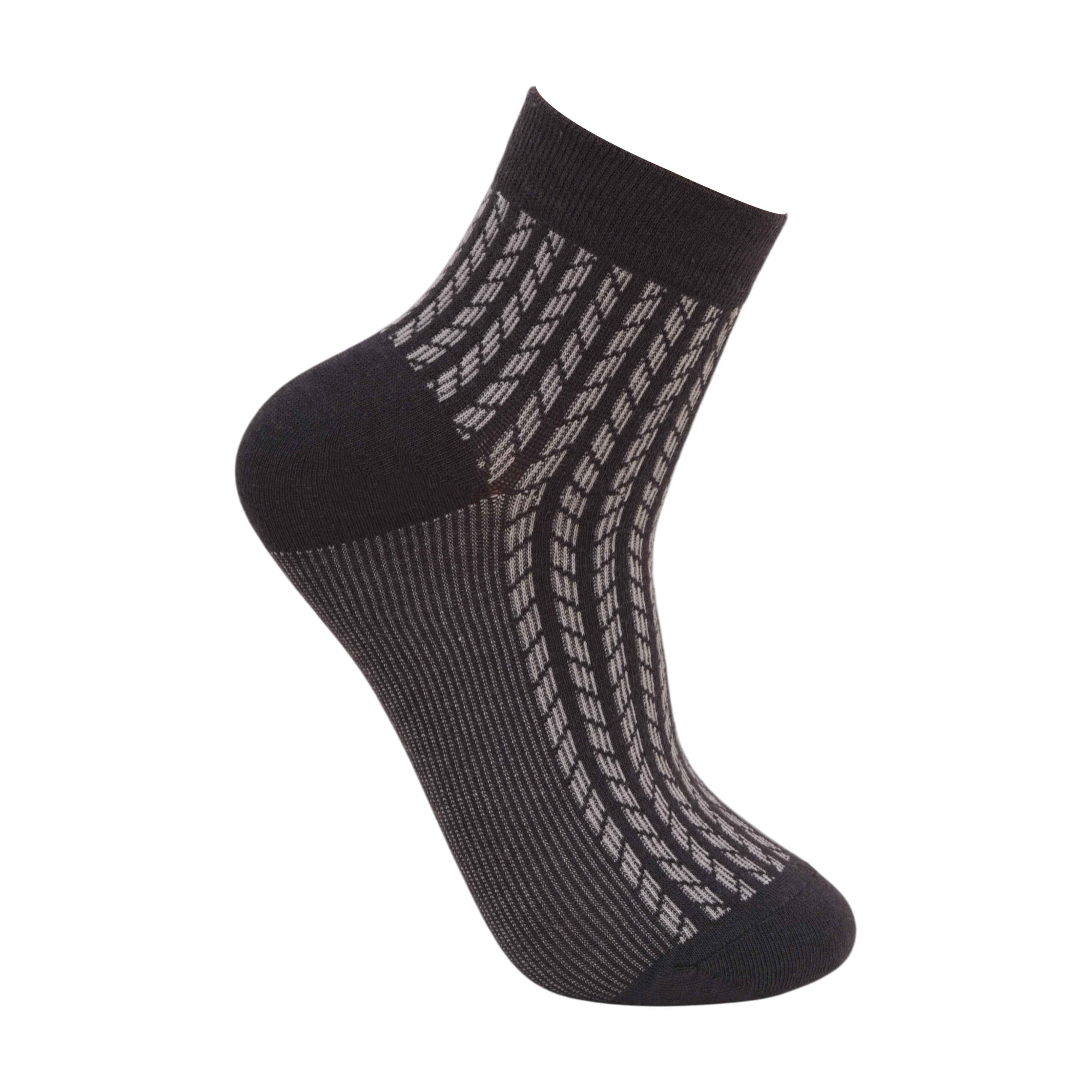 Platinum Ankle Plating Design formal wear socks pack of 3