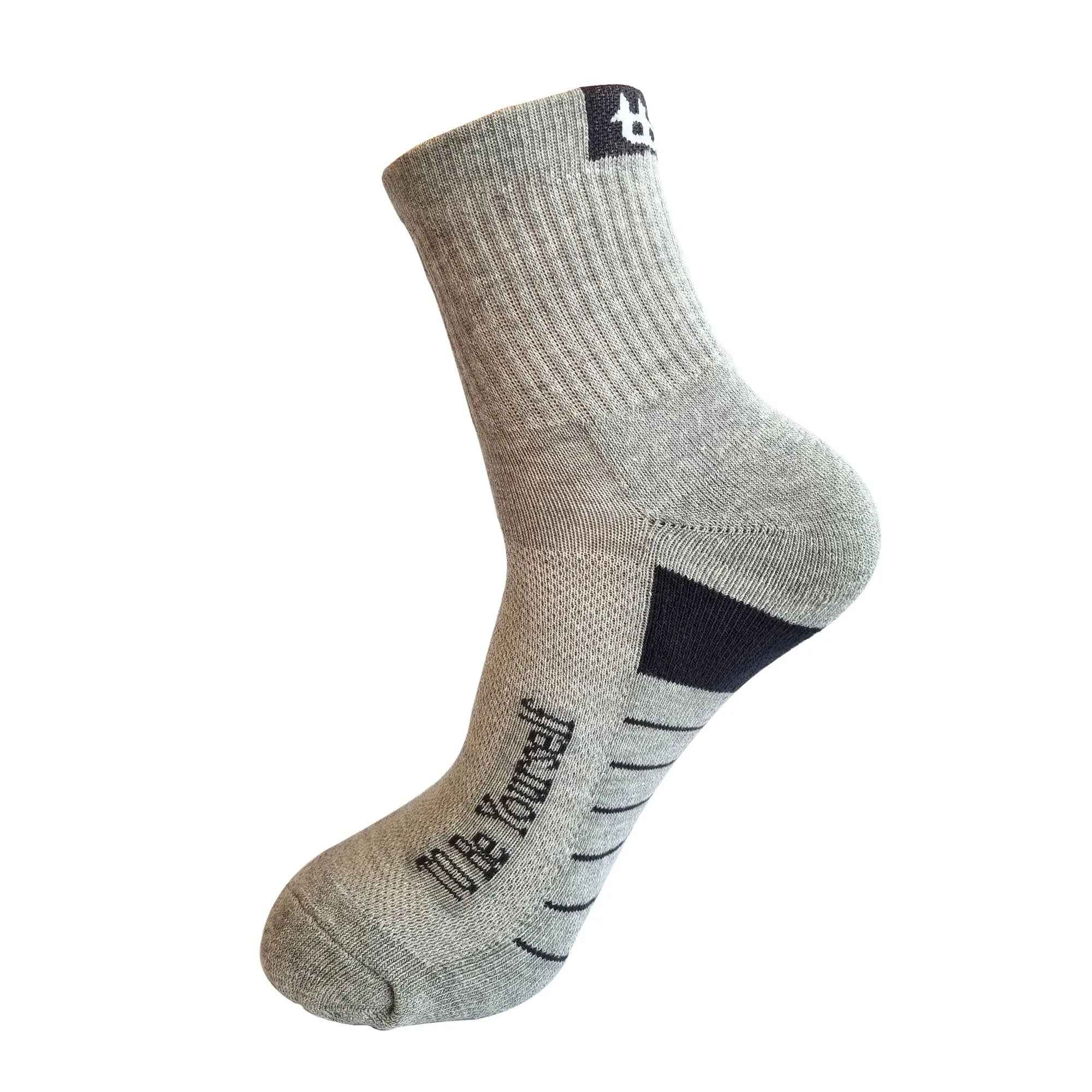 Men’s 3-pair sports ankle-length socks Half Terry Cushioned Sole ( Black, White ,Grey) - Town Business