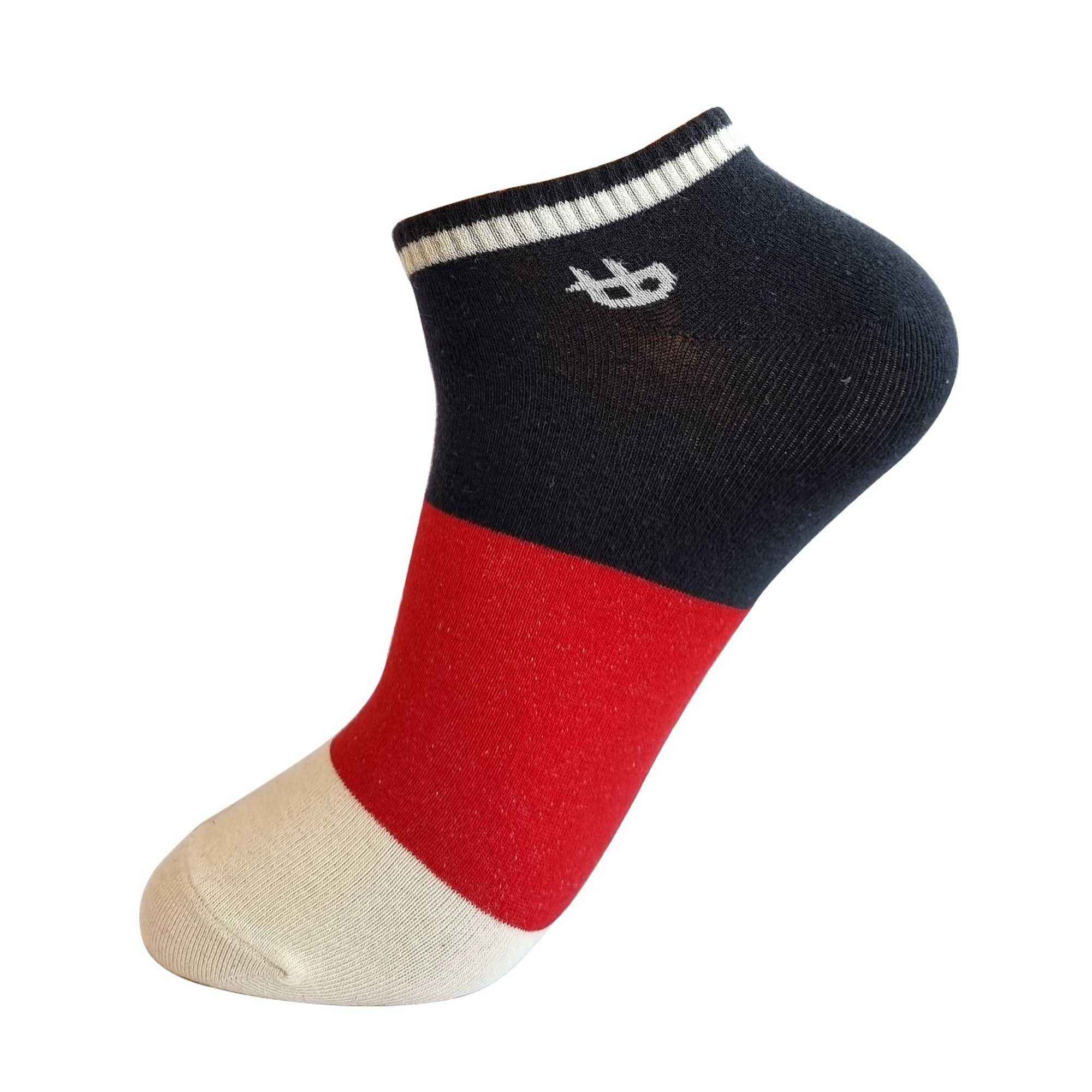 Town Business 3 Pair Unisex Sneaker socks (Multicolored) - Town Business