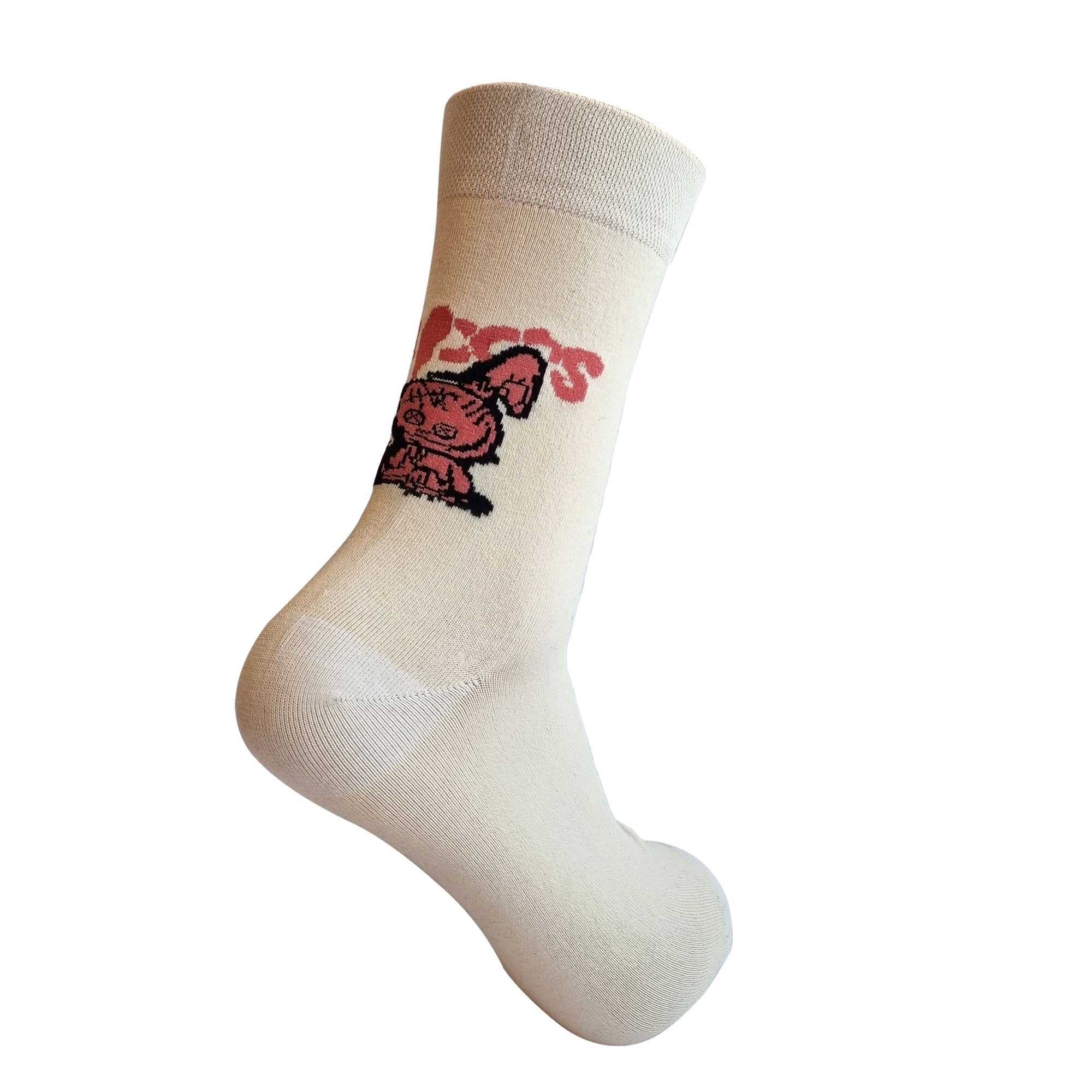 OFF White Graphic Socks (Pack Of 1) - Town Business