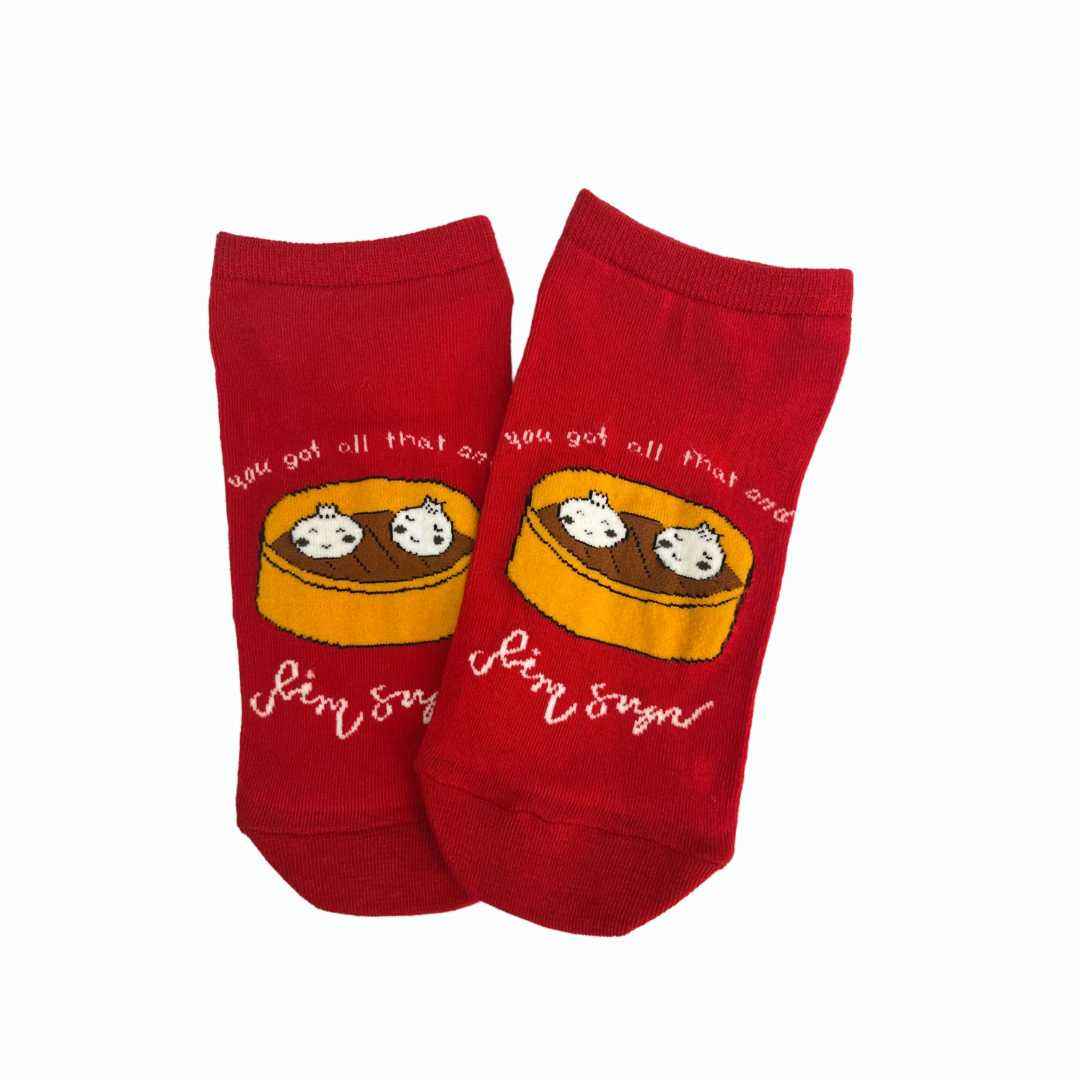 Fun And Food Red Dim Sum Socks (Pack Of 1)2N - Town Business