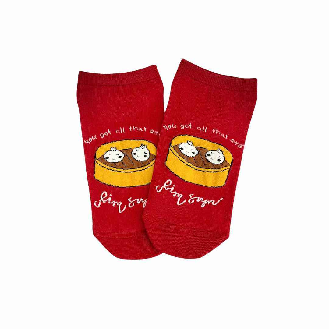 Fun And Food Red Dim Sum Socks (Pack Of 1)2N - Town Business