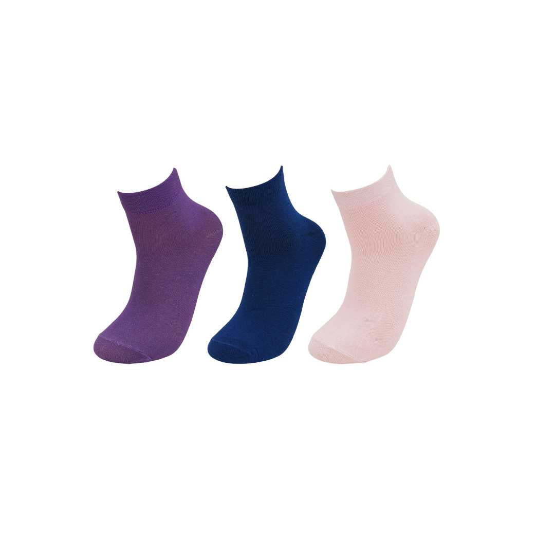 Plain Socks For Women (Pack Of 3)6N - Town Business