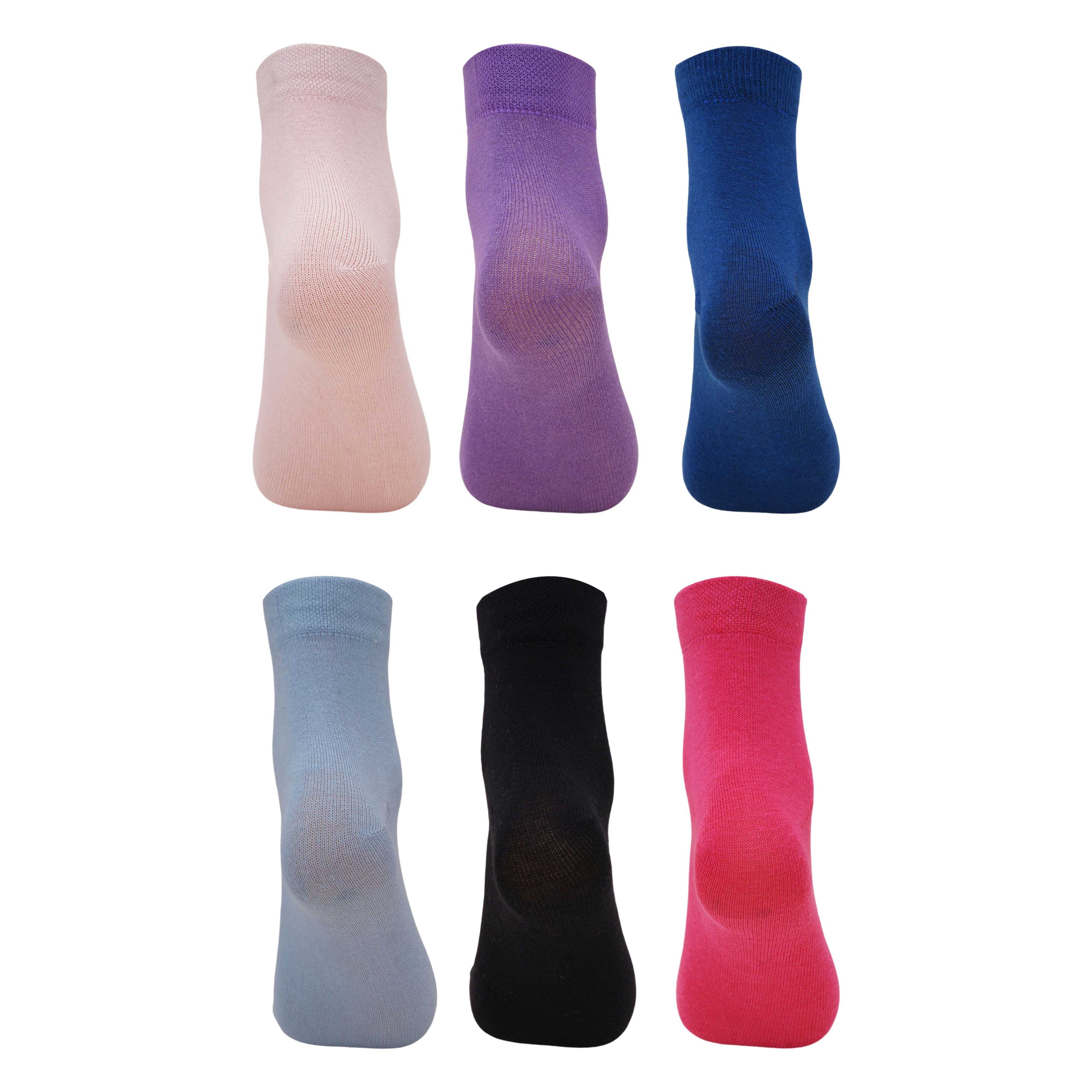 Plain Colured Combo For Women (Pack Of 6)12N - Town Business