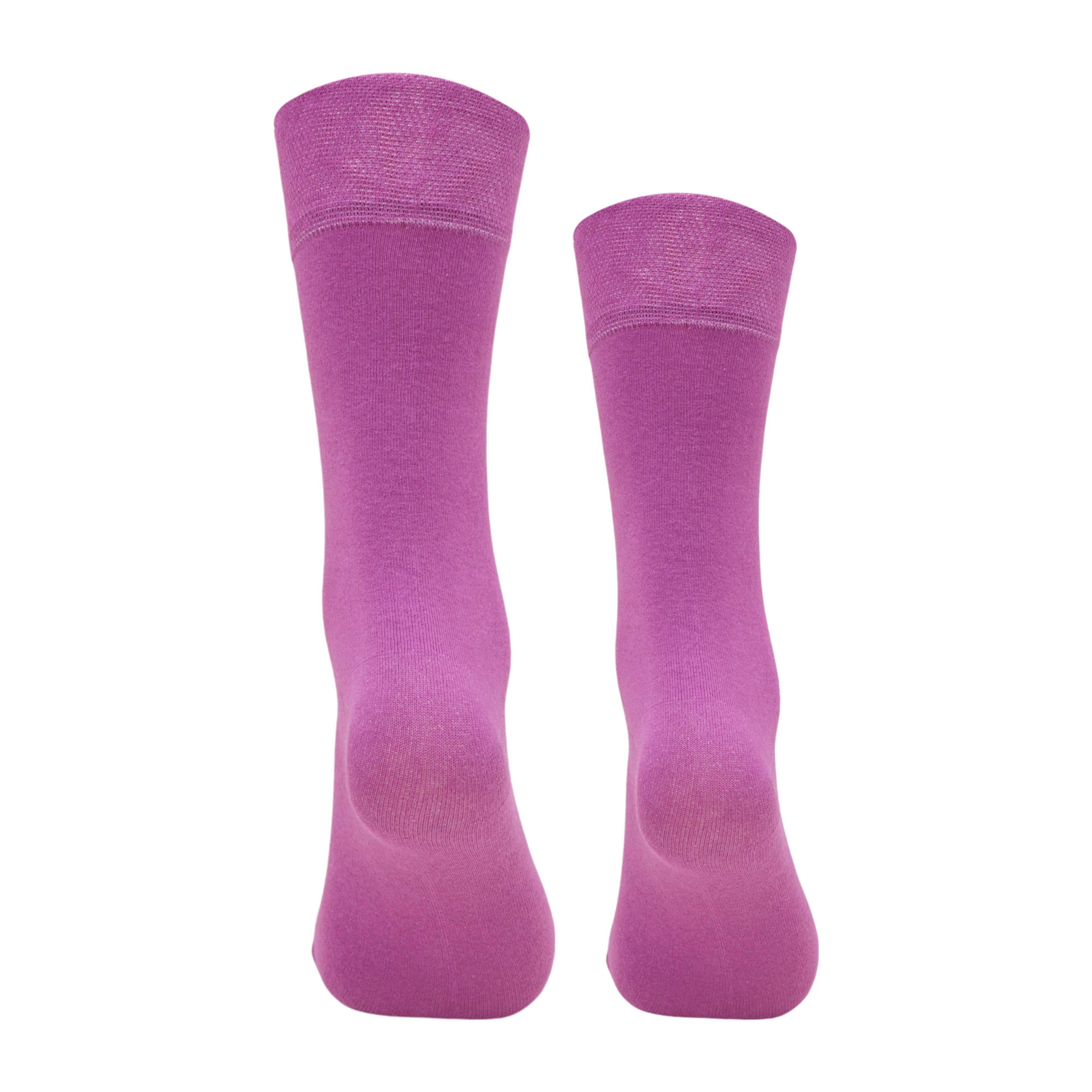 Full Crew Colourful Bold Magenta Shade Socks (Pack of 1) - Town Business