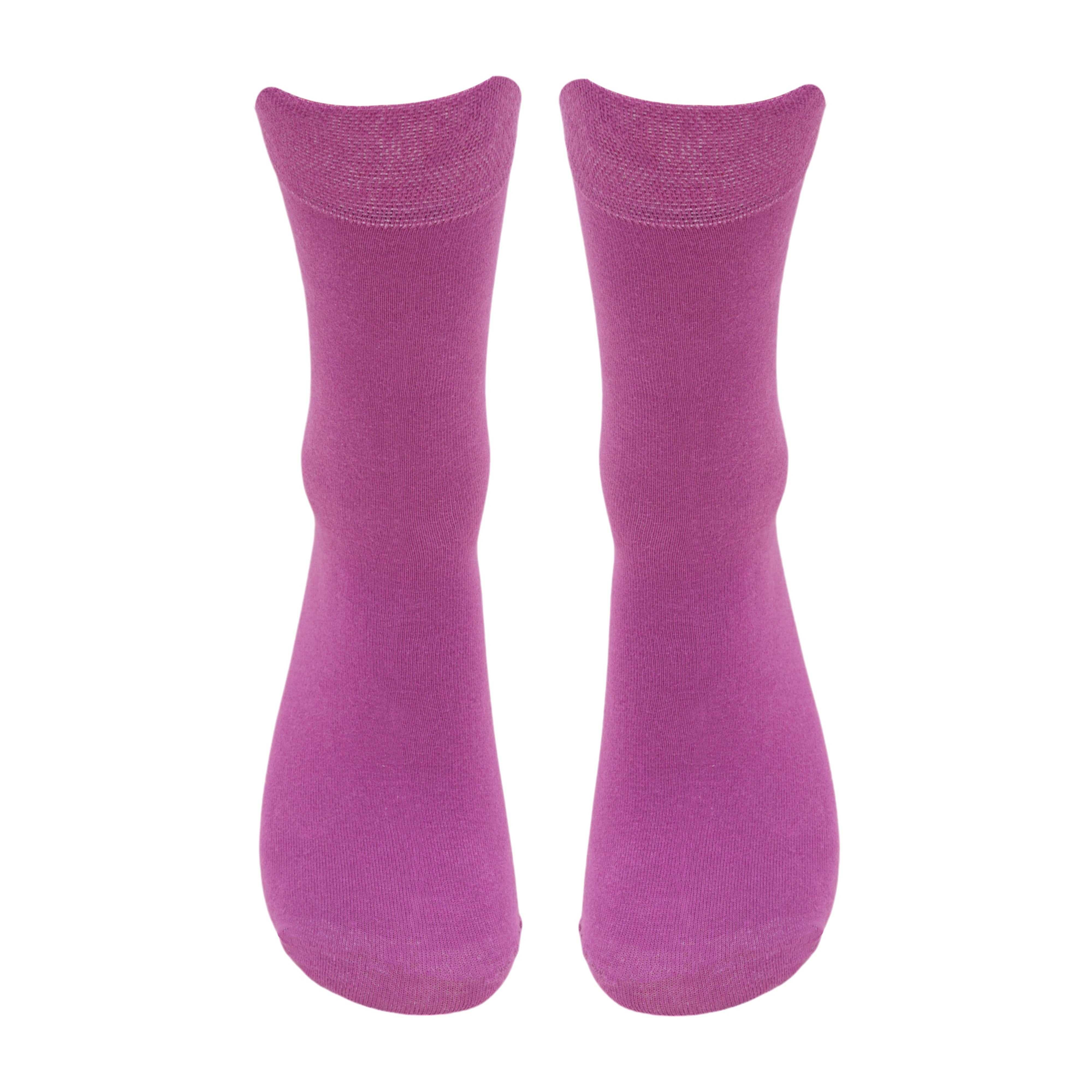 Full Crew Colourful Bold Magenta Shade Socks (Pack of 1) - Town Business
