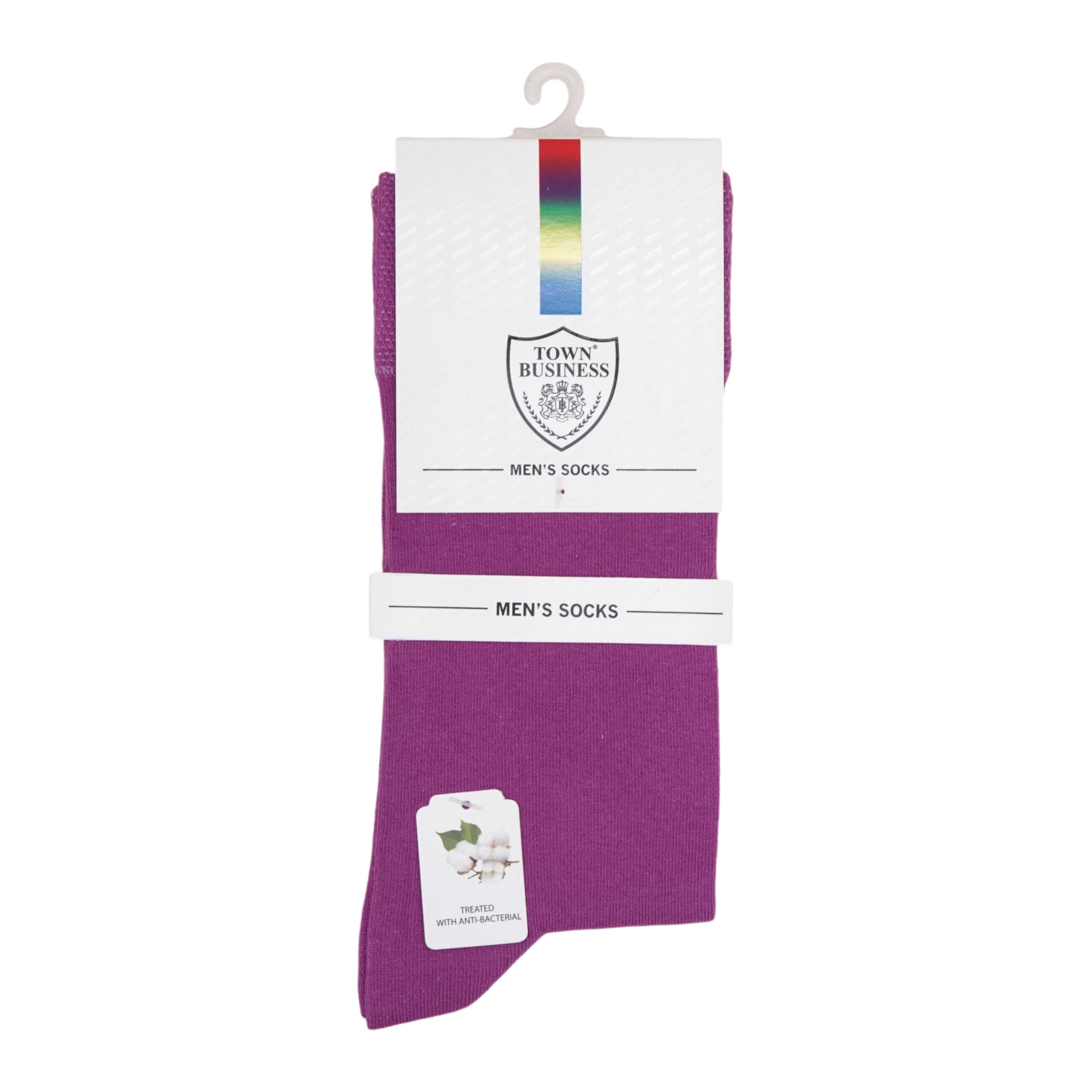 Full Crew Colourful Bold Magenta Shade Socks (Pack of 1) - Town Business
