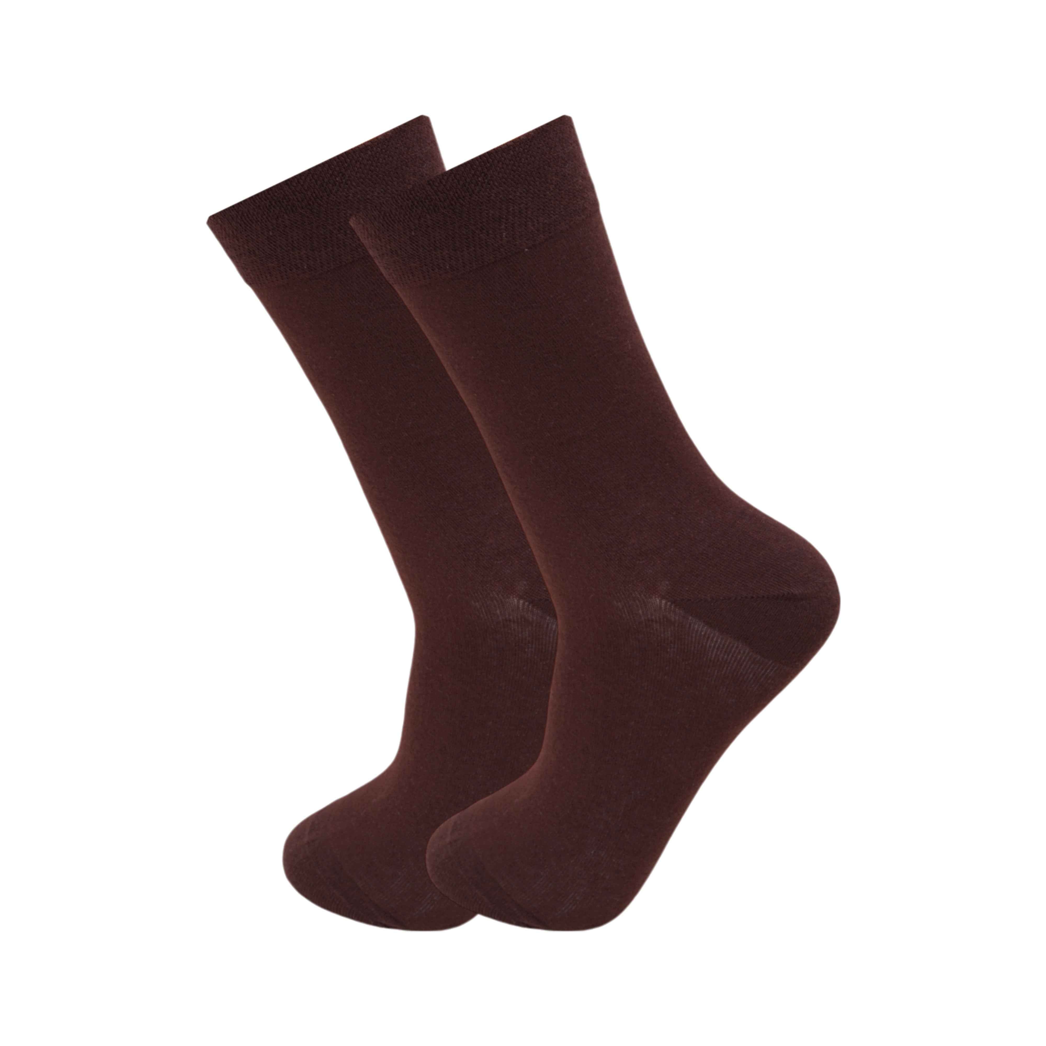 Full Crew Colourful Choclate Brown Socks (Pack of 1) 2N - Town Business