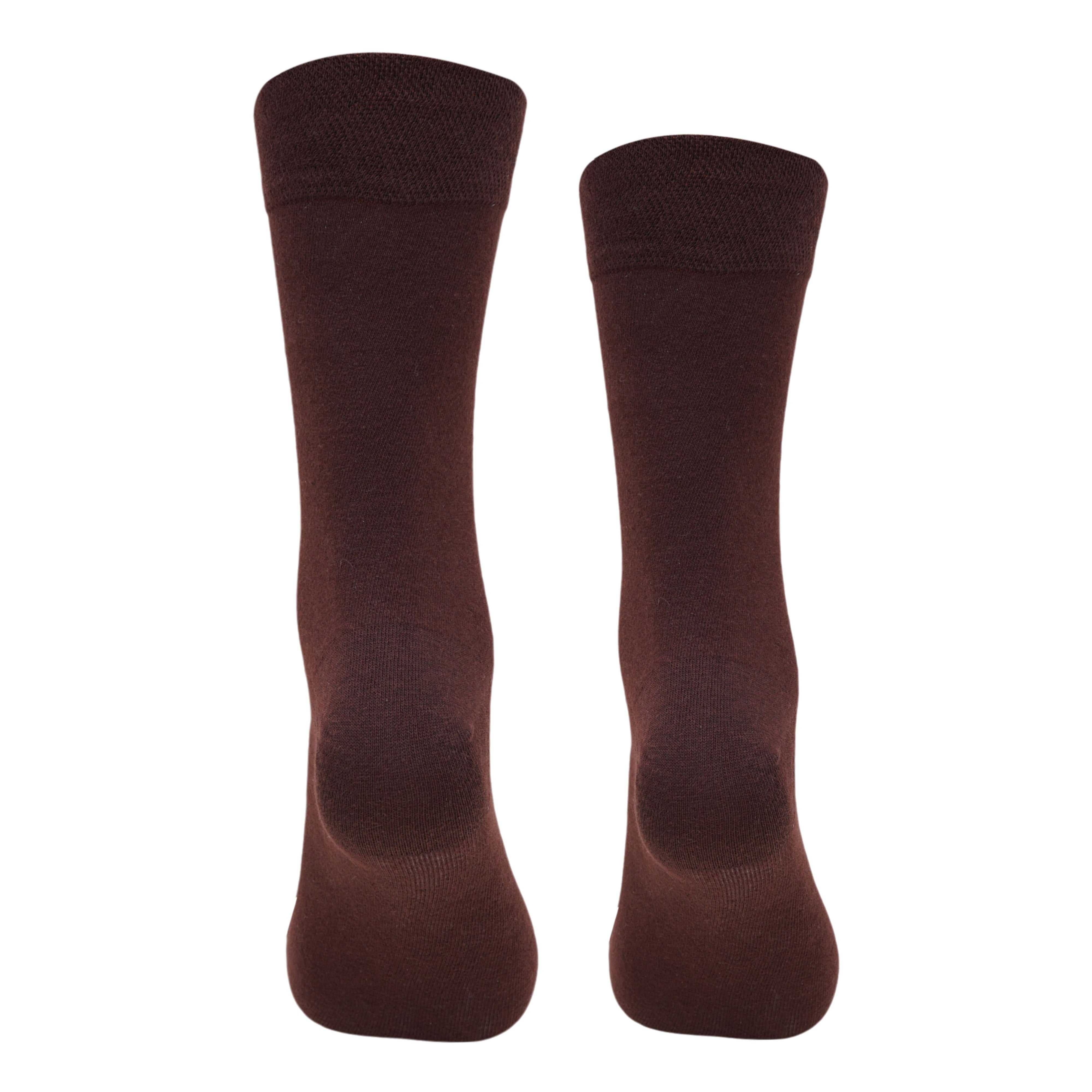 Full Crew Colourful Choclate Brown Socks (Pack of 1) 2N - Town Business