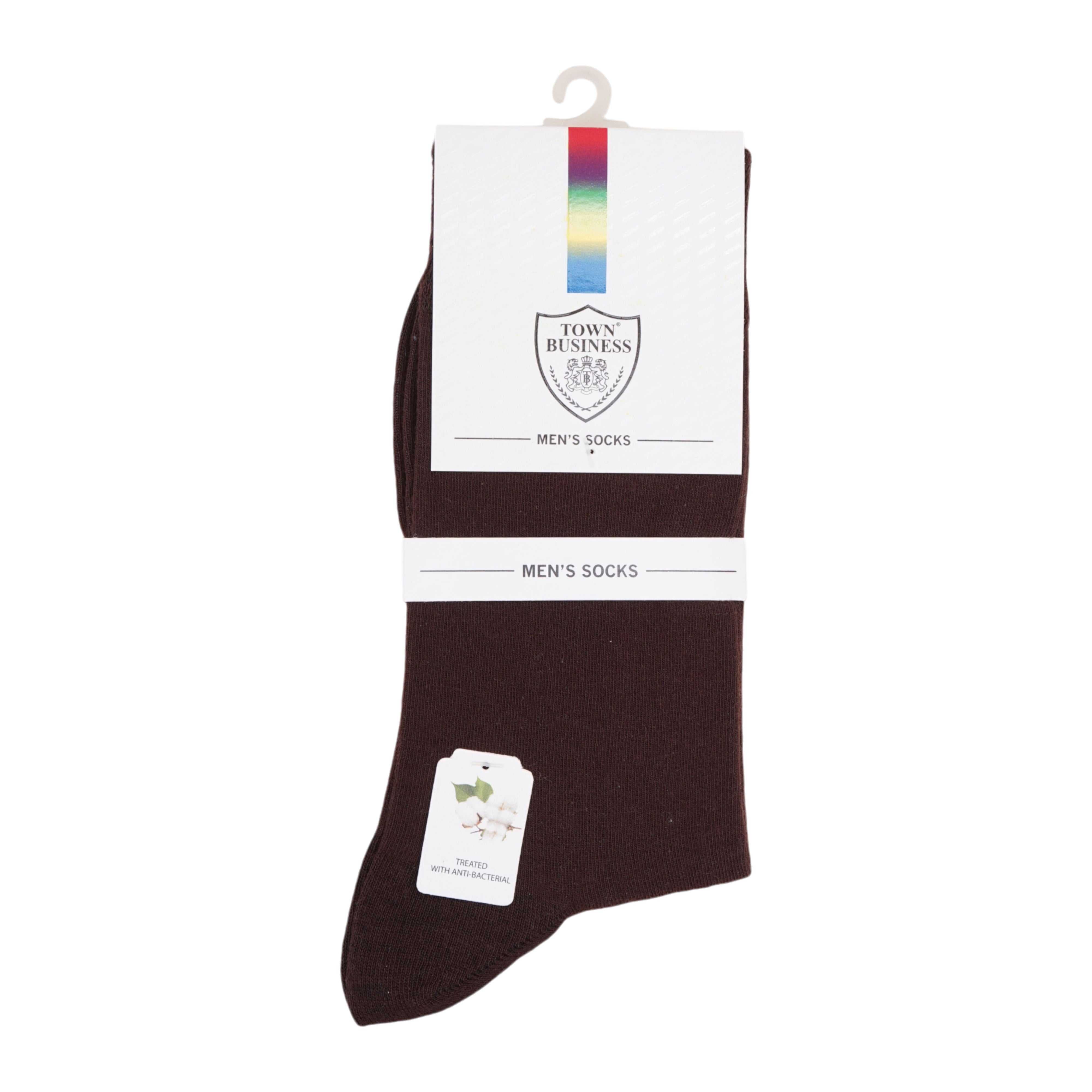 Full Crew Colourful Choclate Brown Socks (Pack of 1) 2N - Town Business