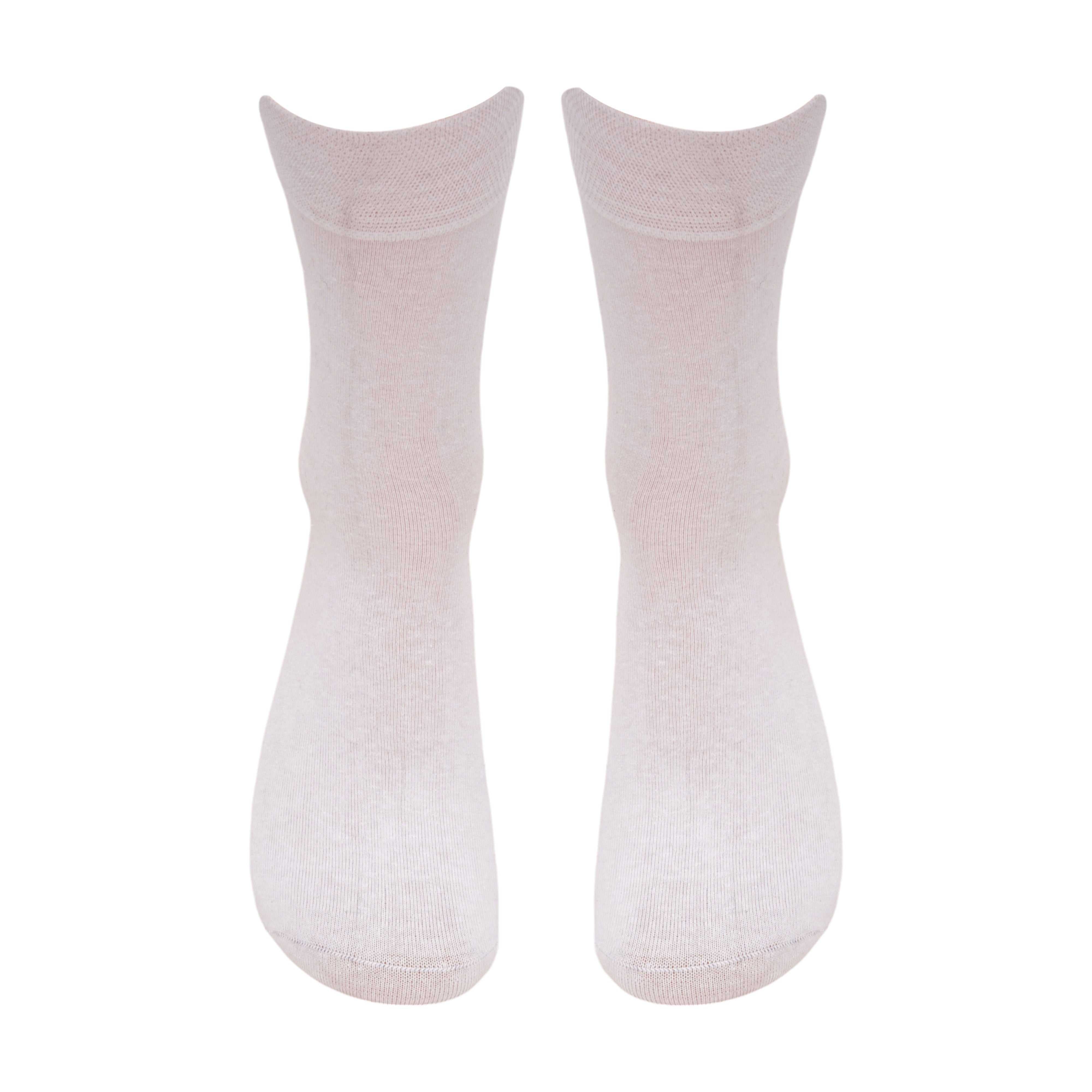 Full Crew Colourful White Socks (Pack of 1) 2N - Town Business