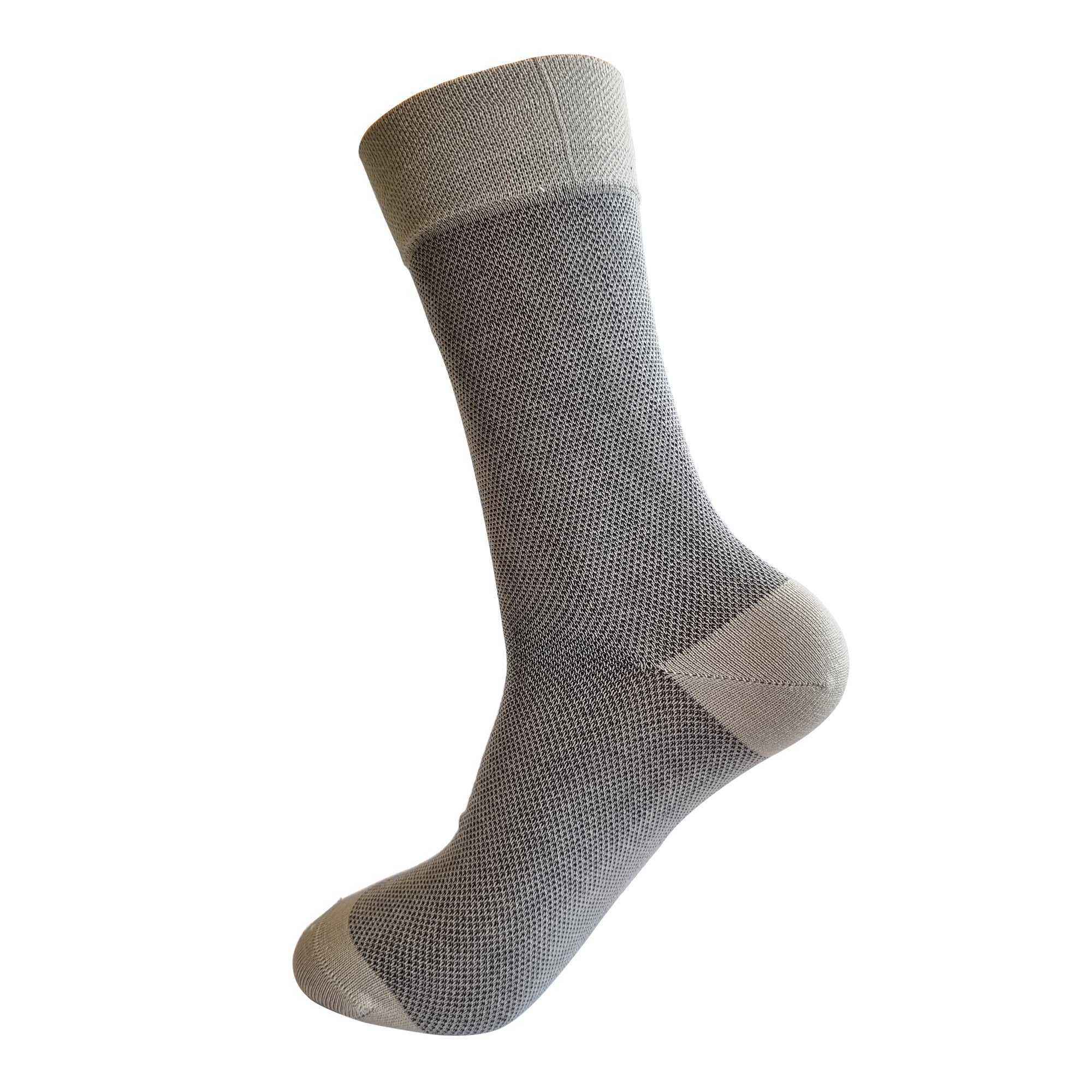 Mercerised Cotton Socks 3 Pair men's Socks ( Black , Dark Grey , Light Grey ) - Town Business