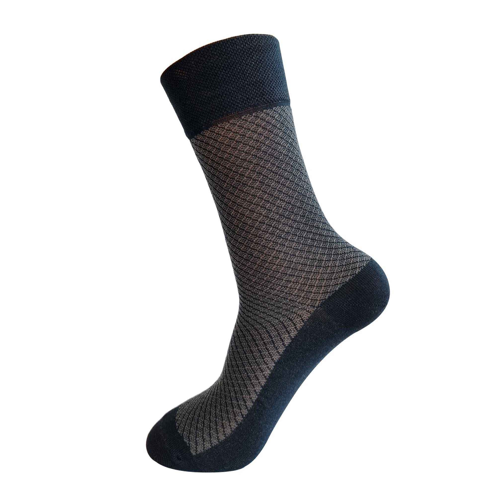 Mercerised Cotton Socks 3 Pair men's Socks ( Black , Dark Grey , Light Grey ) - Town Business