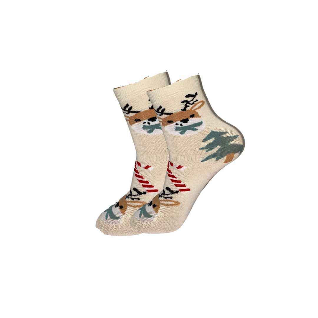 Cozy Festive Reindeer Socks (Pack Of 1) 2N