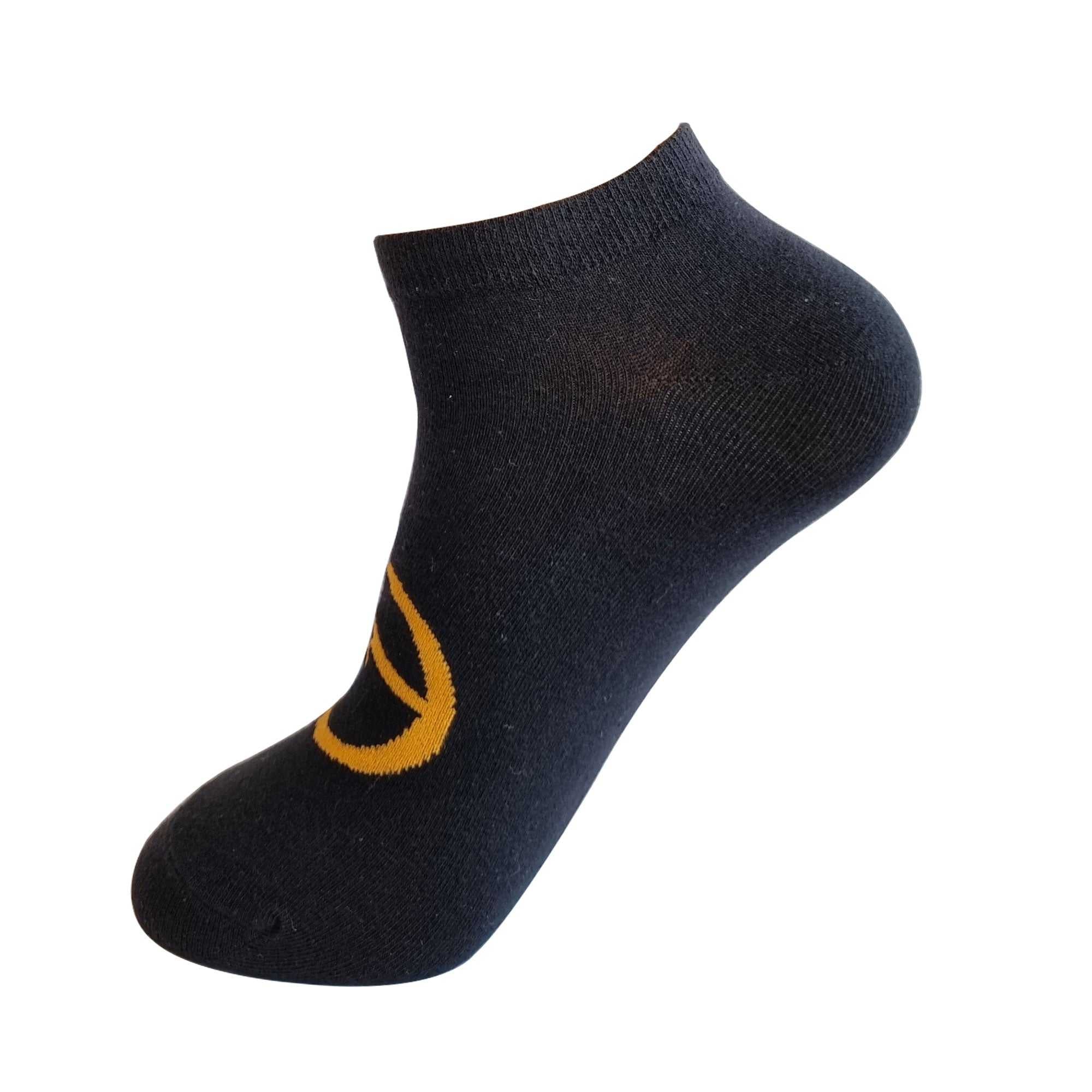Stylish And Unique Eye-Catching Yellow Graphic Design Socks (Pack Of 1) - Town Business