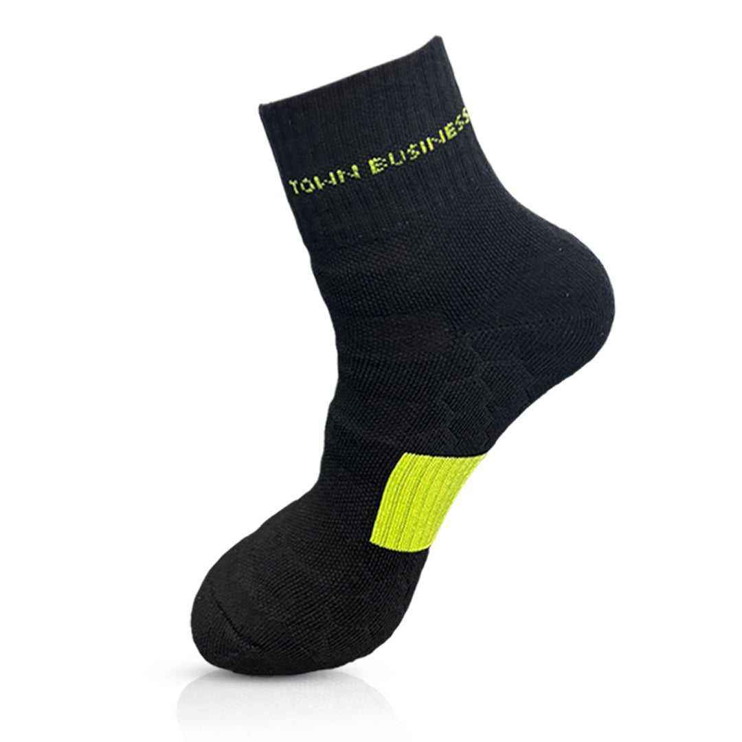 Cushioned Selected Terry Ankle 3 Pair Cotton Sports Socks (Black , Blue , Grey) - Town Business