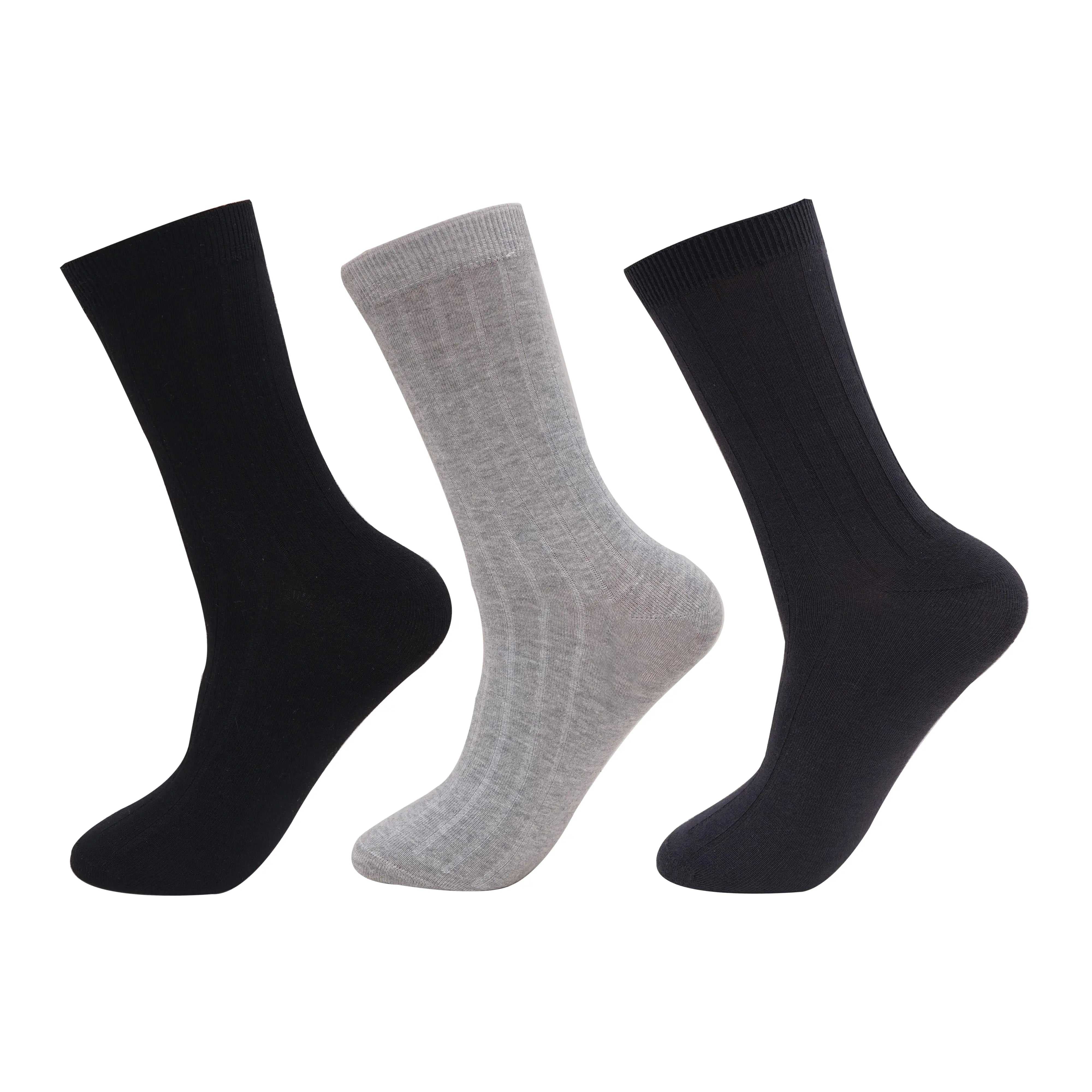 Formal Socks Combo (Black, Black, Grey) Pack of 3 - Town Business