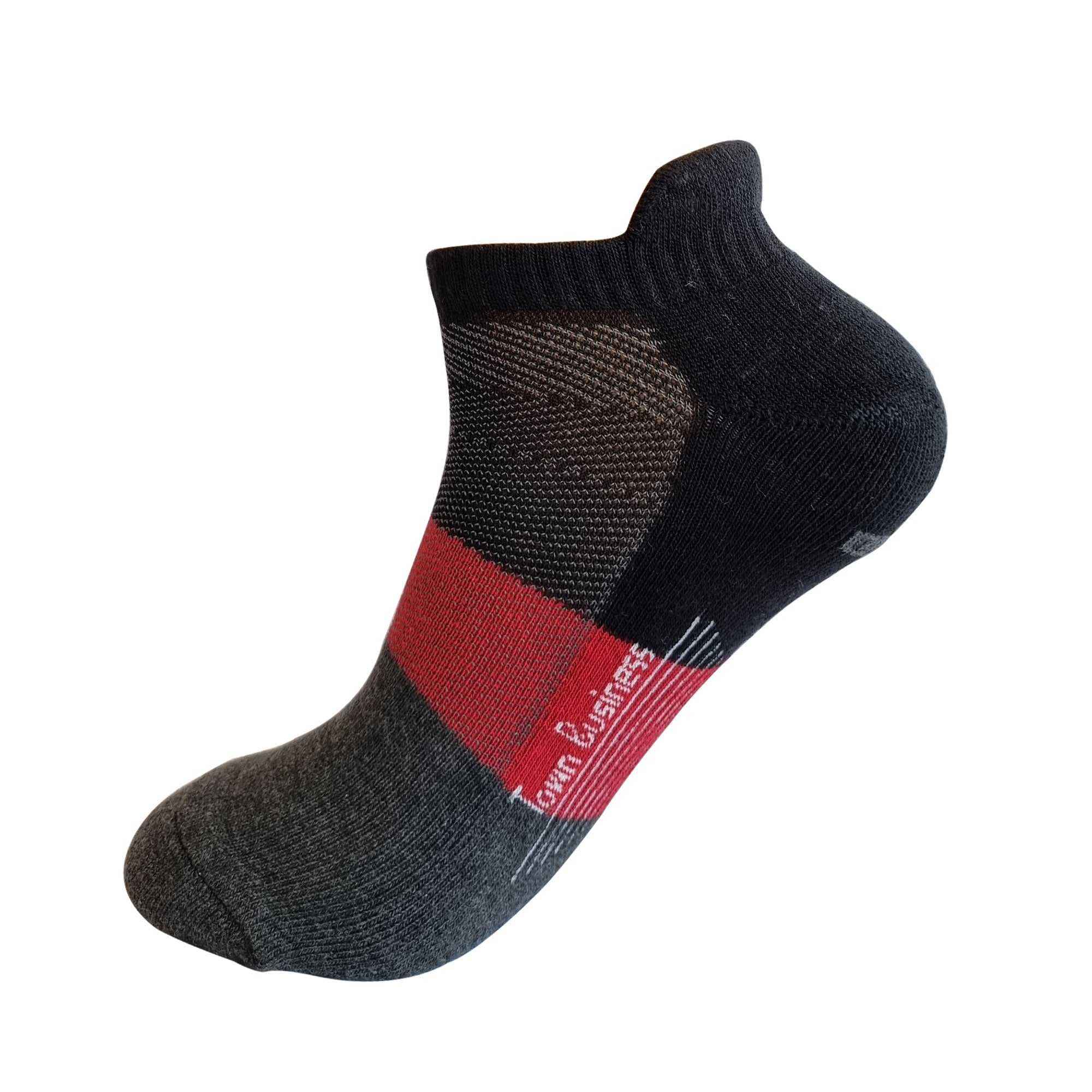 Sports Beaker Neck 3 pair Sneaker Socks (Black, Light Grey, Dark Grey) - Town Business