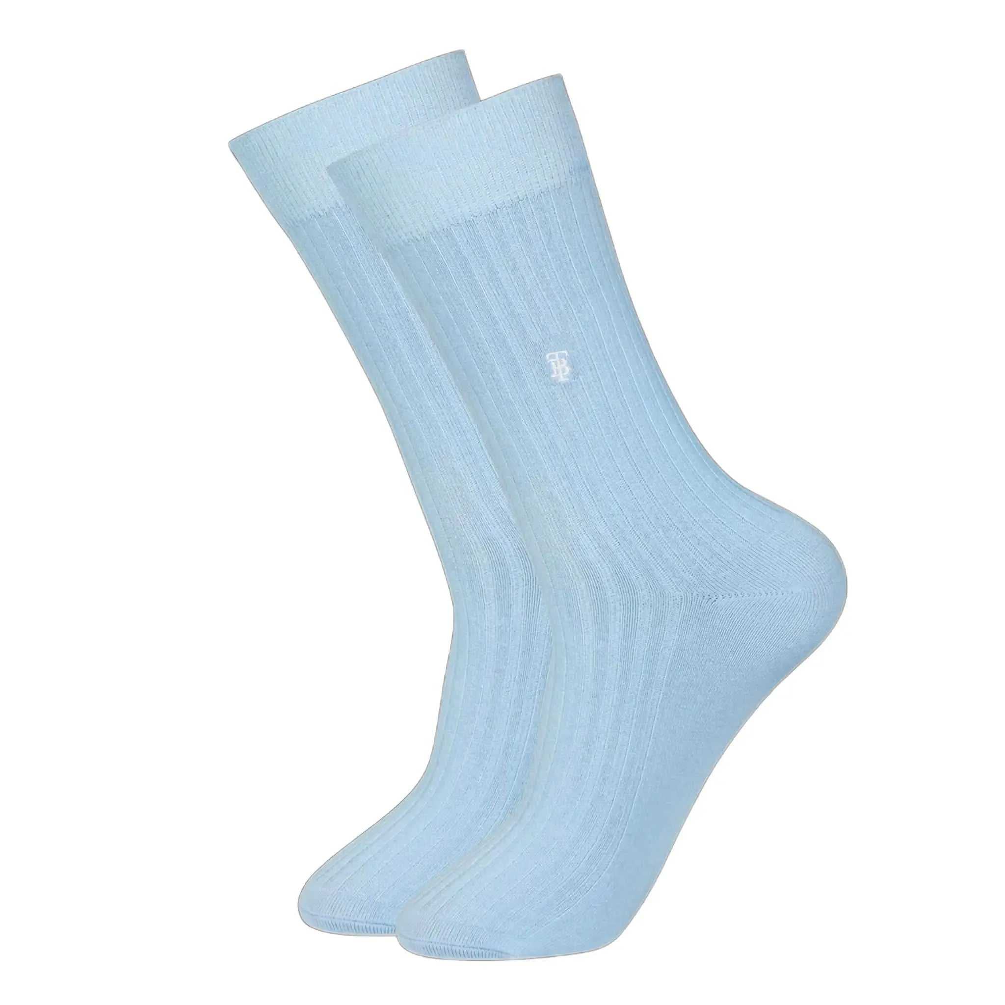 Premium Combed Cotton Orange Ribbed Socks (Pack of 1) - Town Business