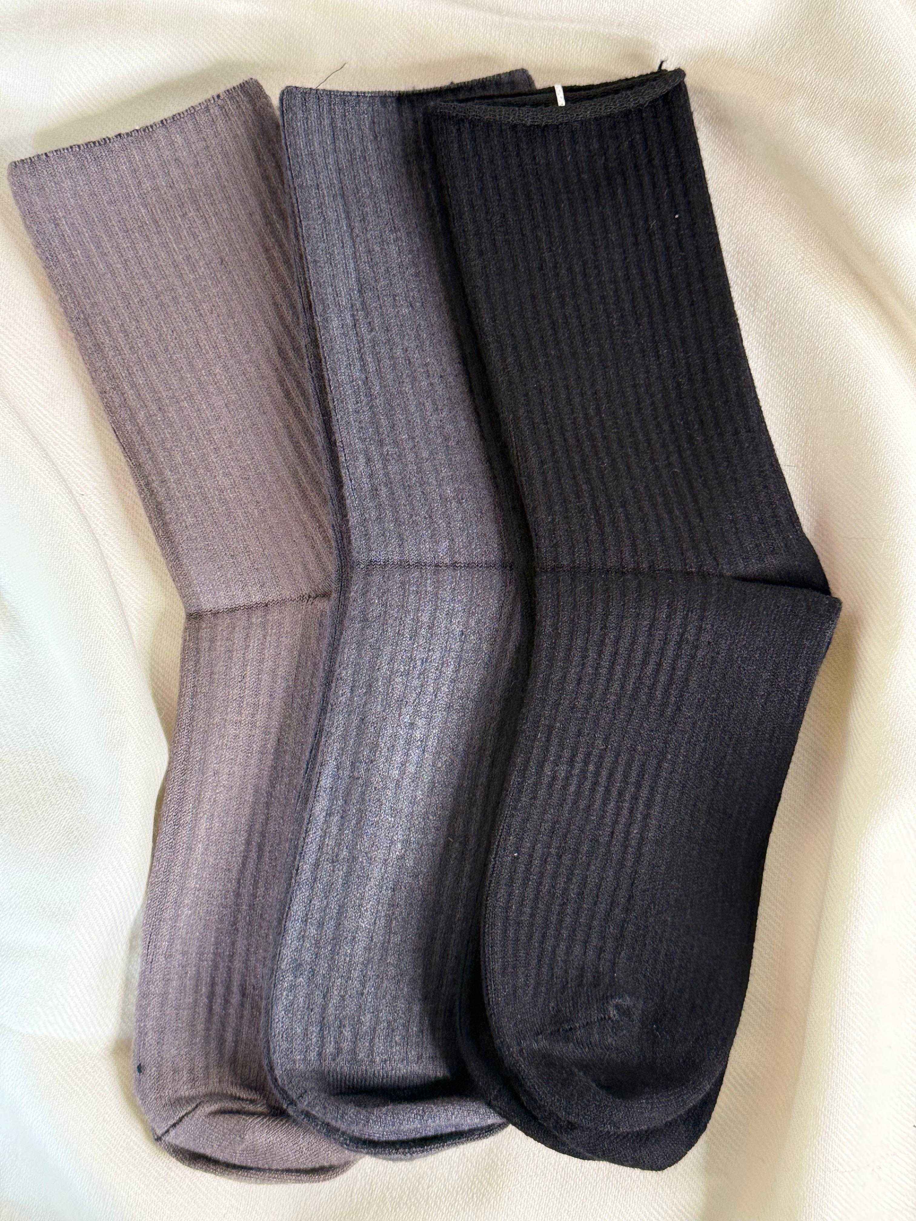 Classic Ribbed Winter Socks (Pack Of 3) 6N