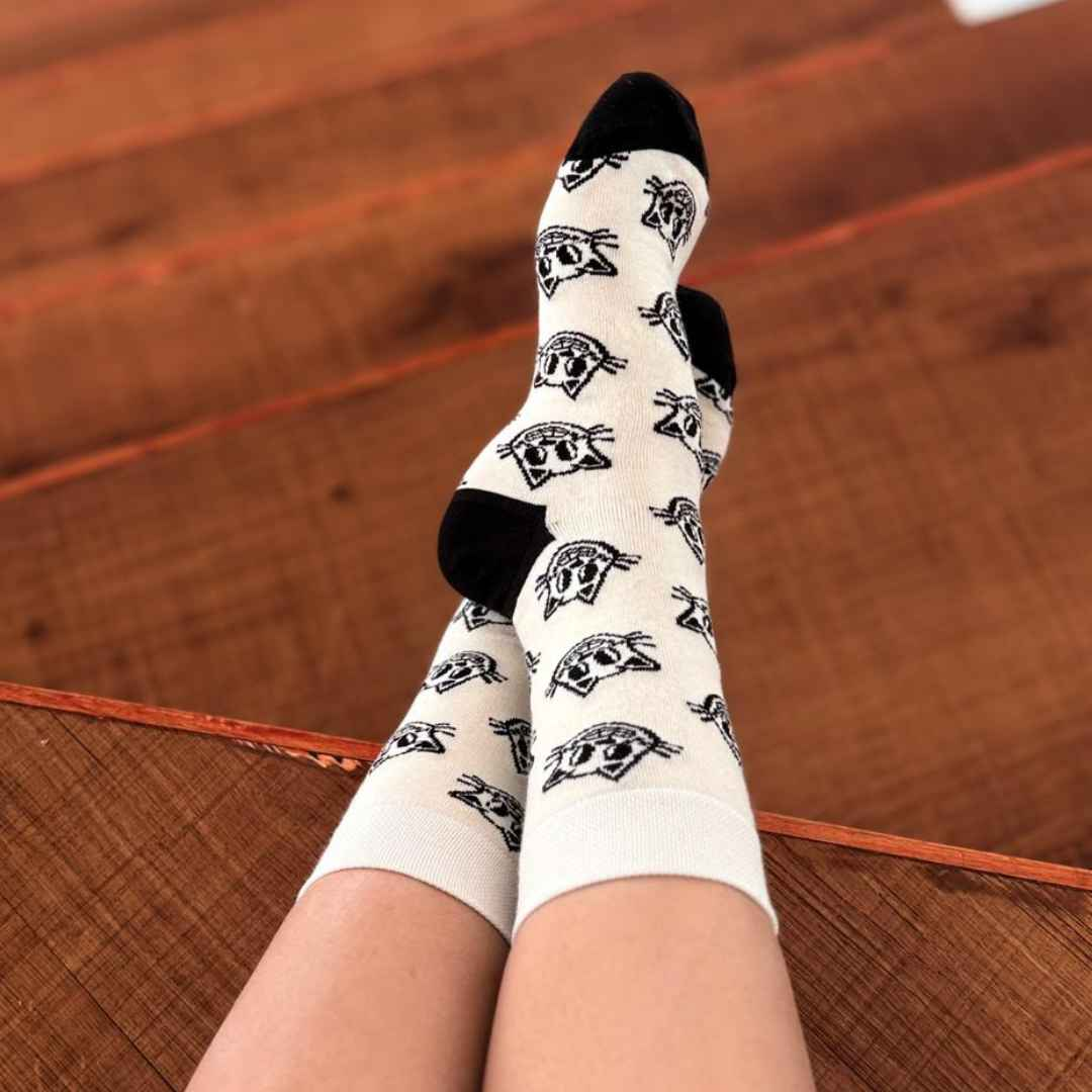 Adorable Cat Print Socks – Style Meets Comfort (Pack of 1)