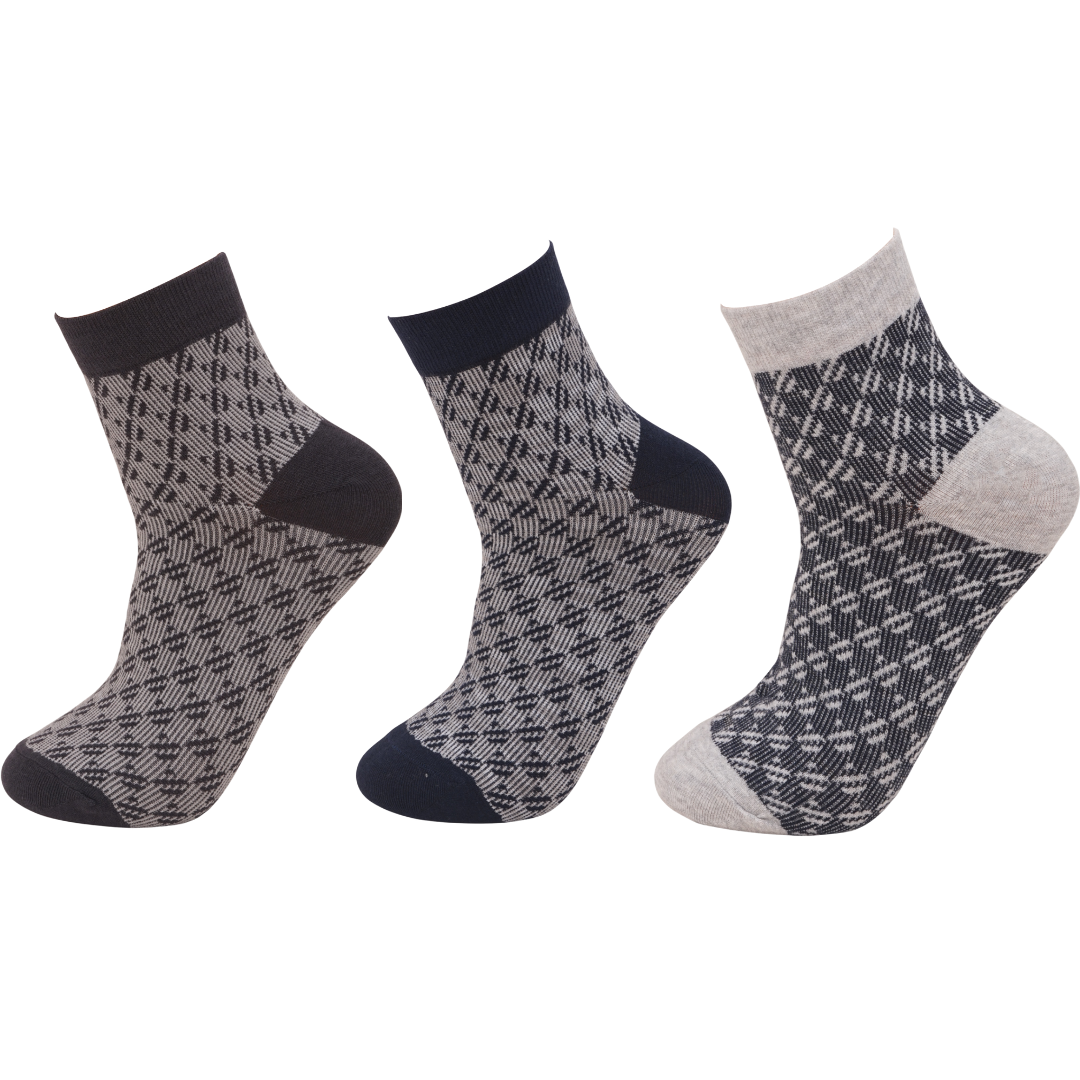 Platinum Ankle Formal Daily Wear Socks Pack of 3