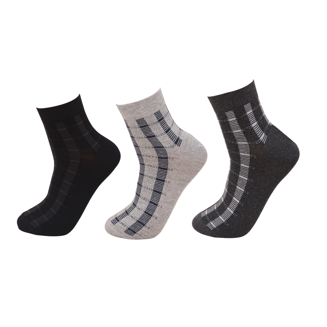 Platinum Ankle Formal office wear socks Pack of 3