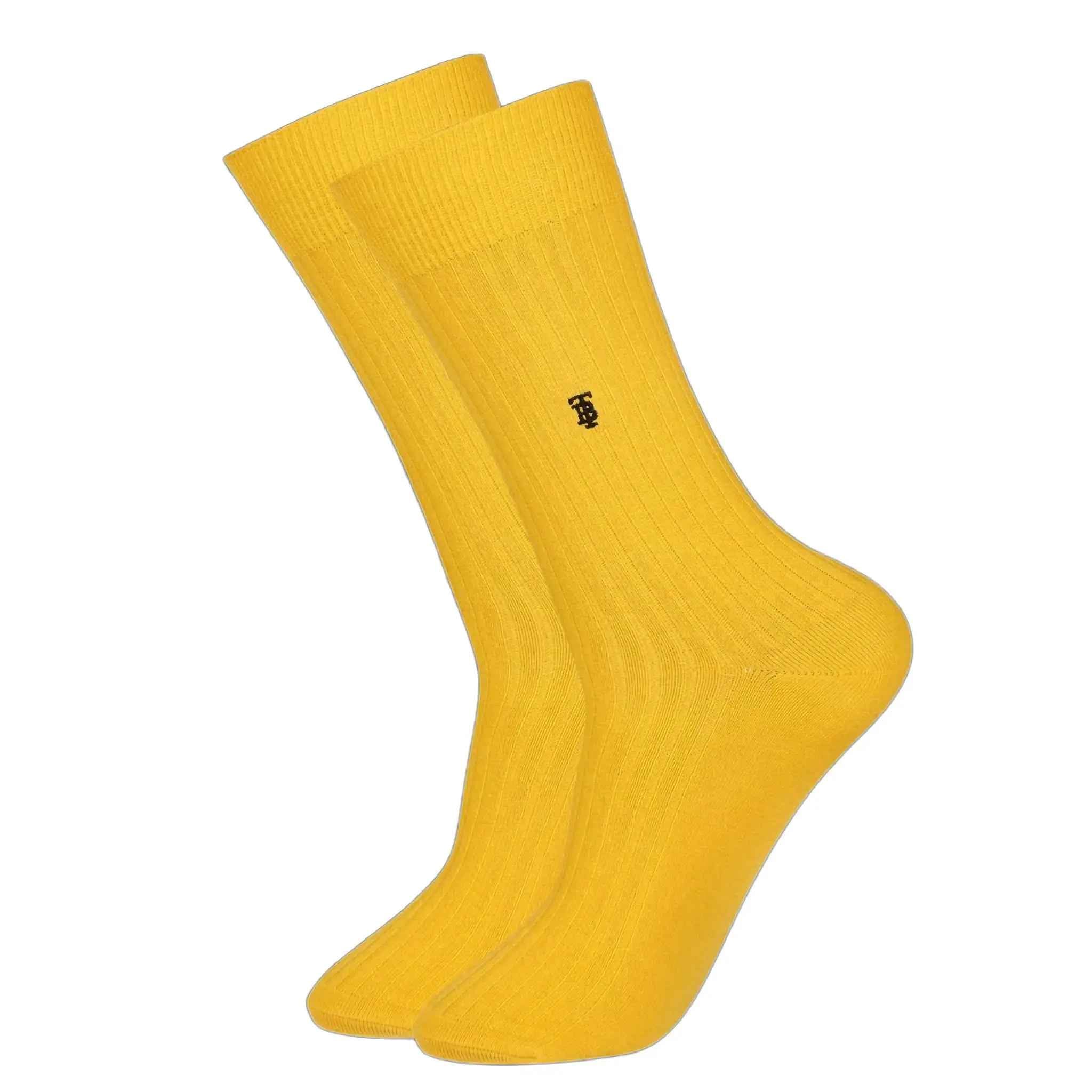 Luxurious Ribbed Medium Blue Socks (Pack of 1) - Town Business