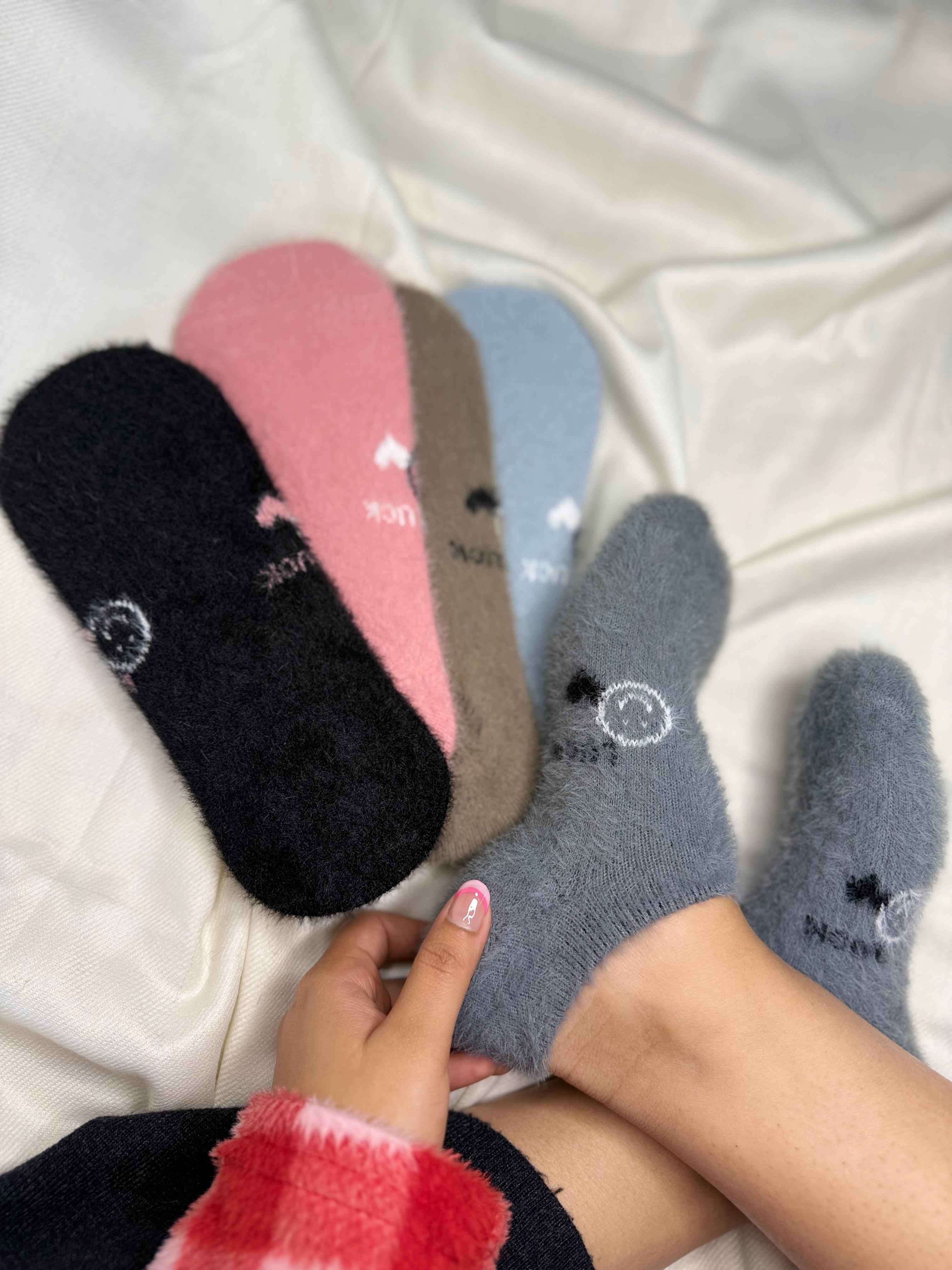 Premium fuzzy ankle Socks (Pack Of 5) 10N
