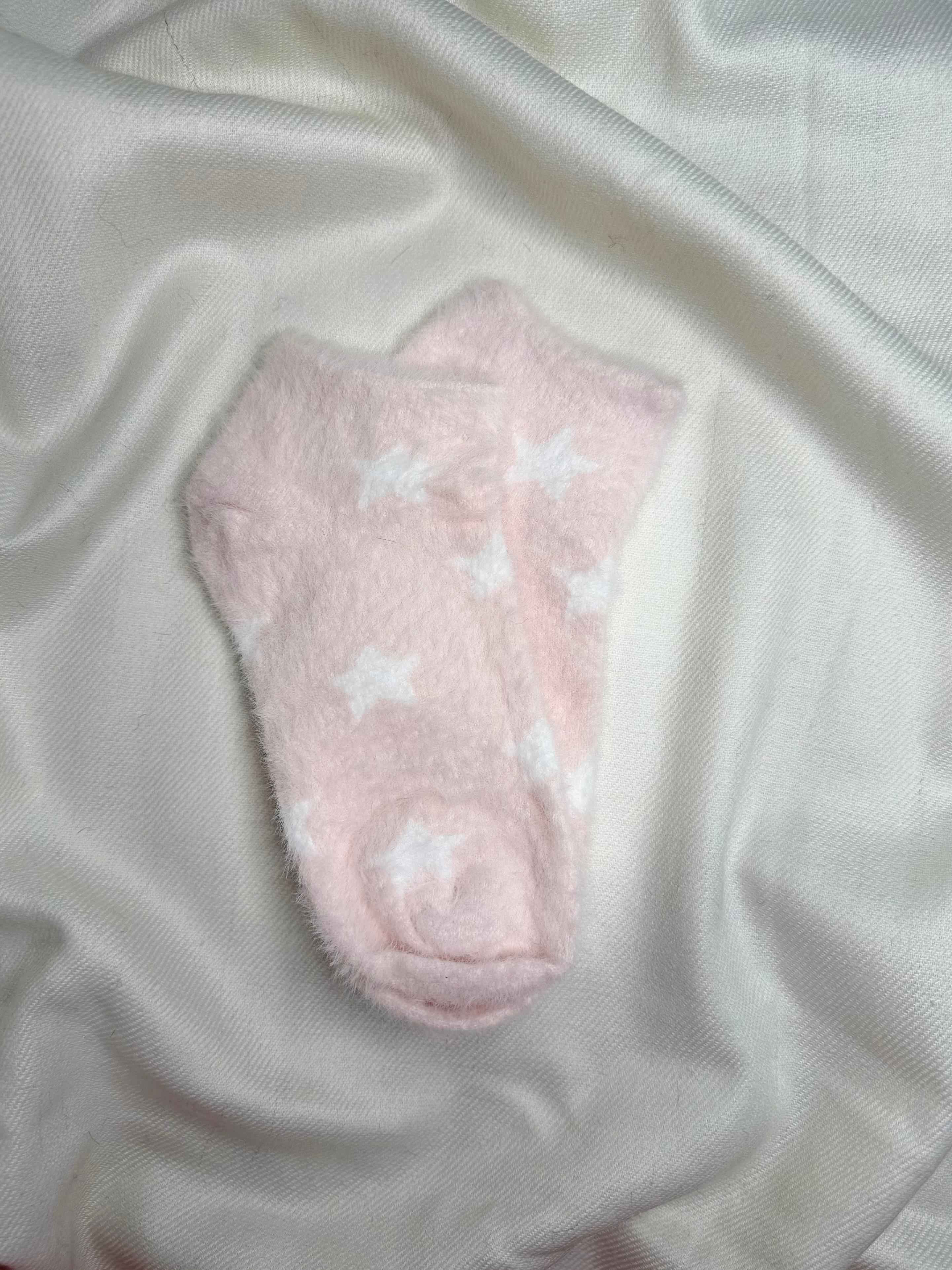 Starry Cozy Socks Soft Blush Pink (Pack Of 1) 2N
