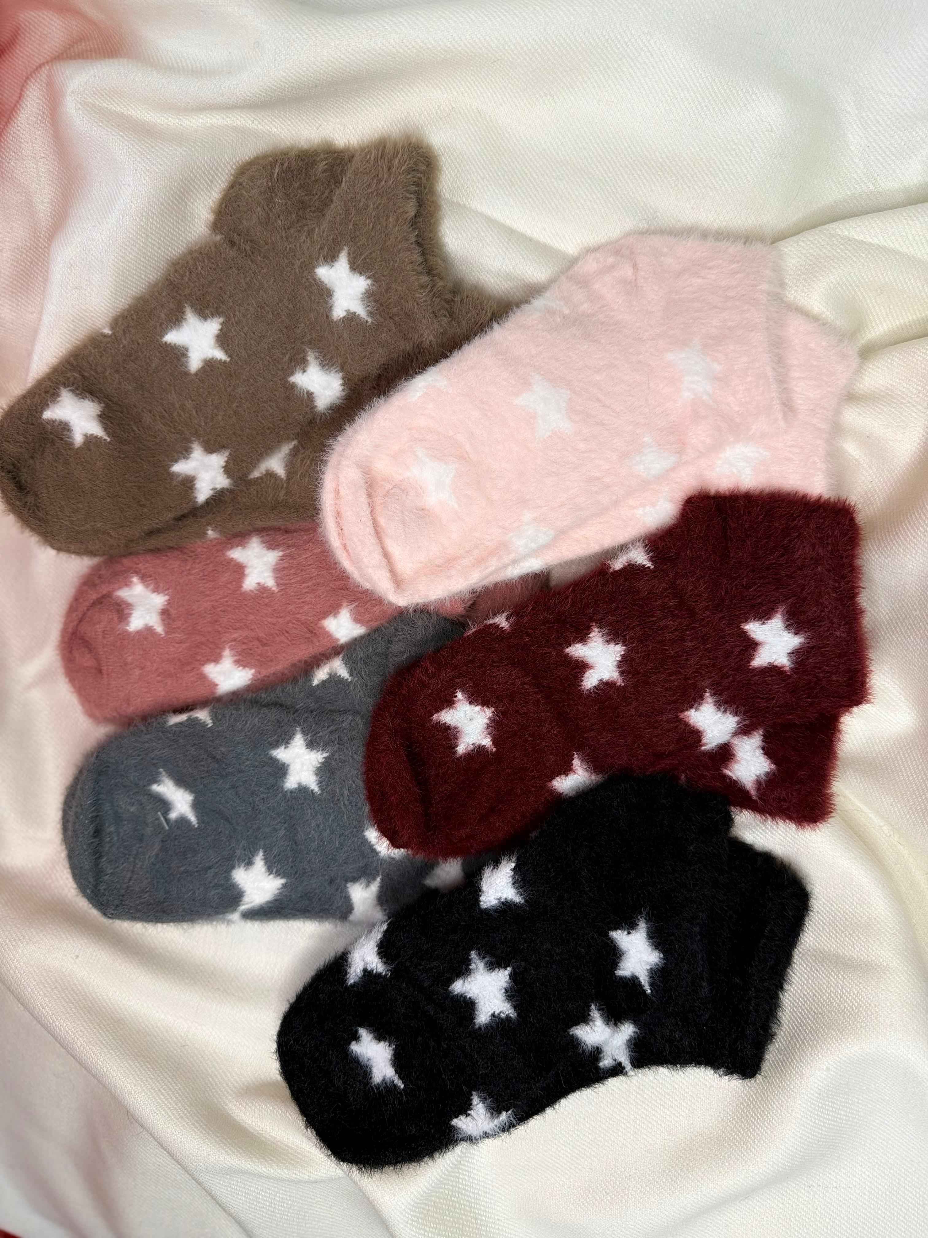 Star Cozy Winter Socks (Pack Of 6) 12N