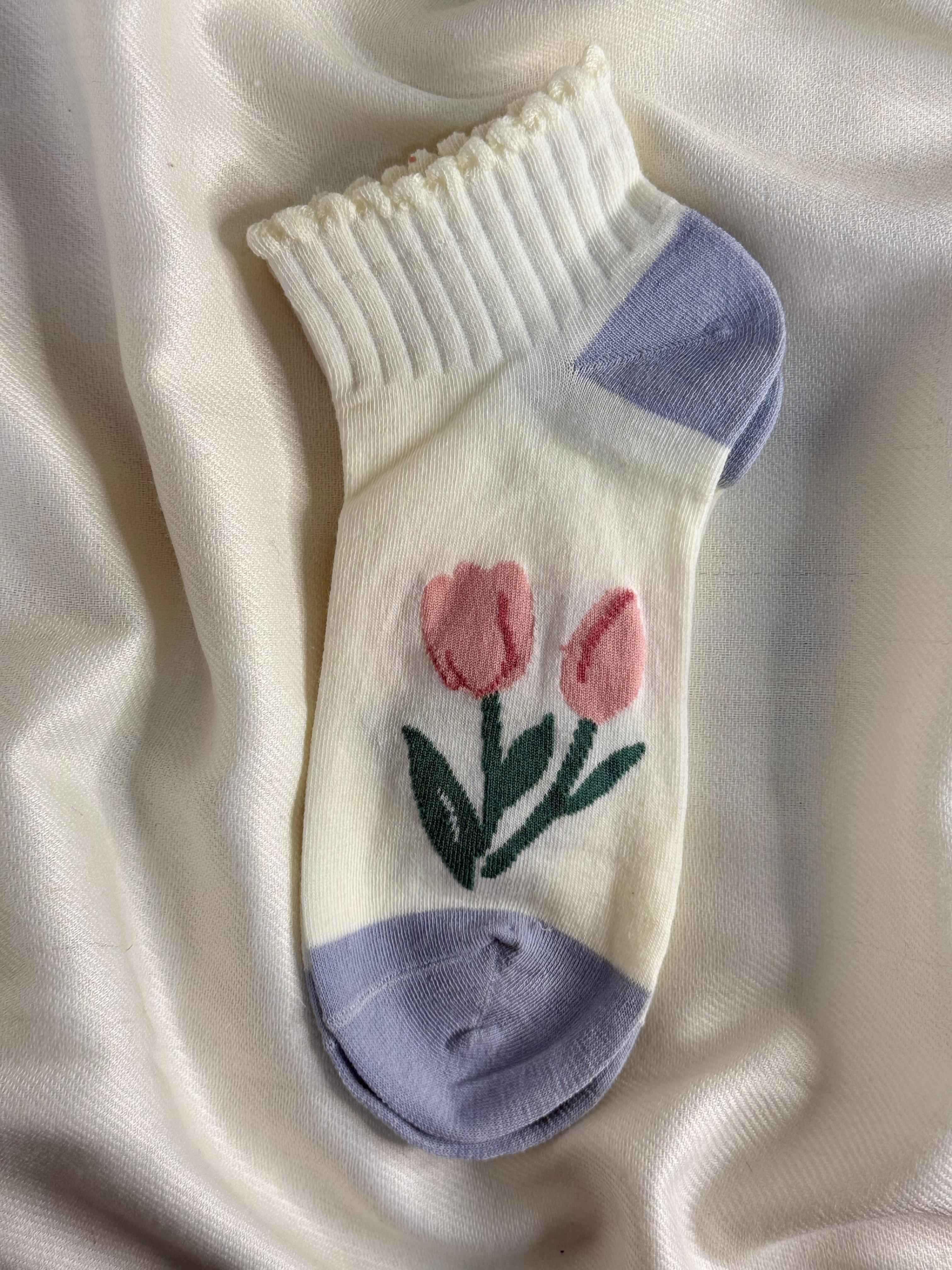 Townbusiness Premium Floral Socks (Pack Of 4) 8N