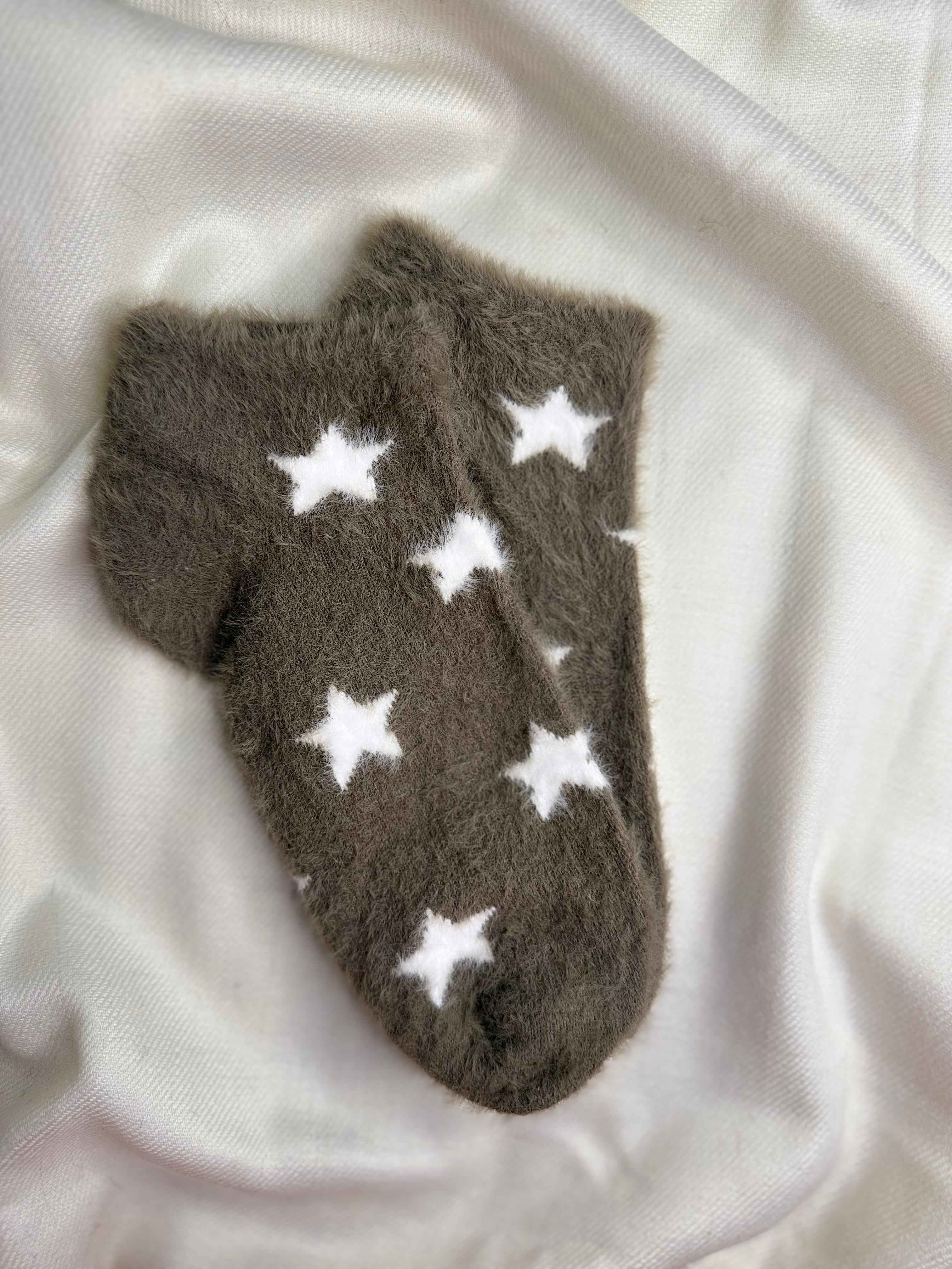 Star Cozy Winter Socks (Pack Of 6) 12N