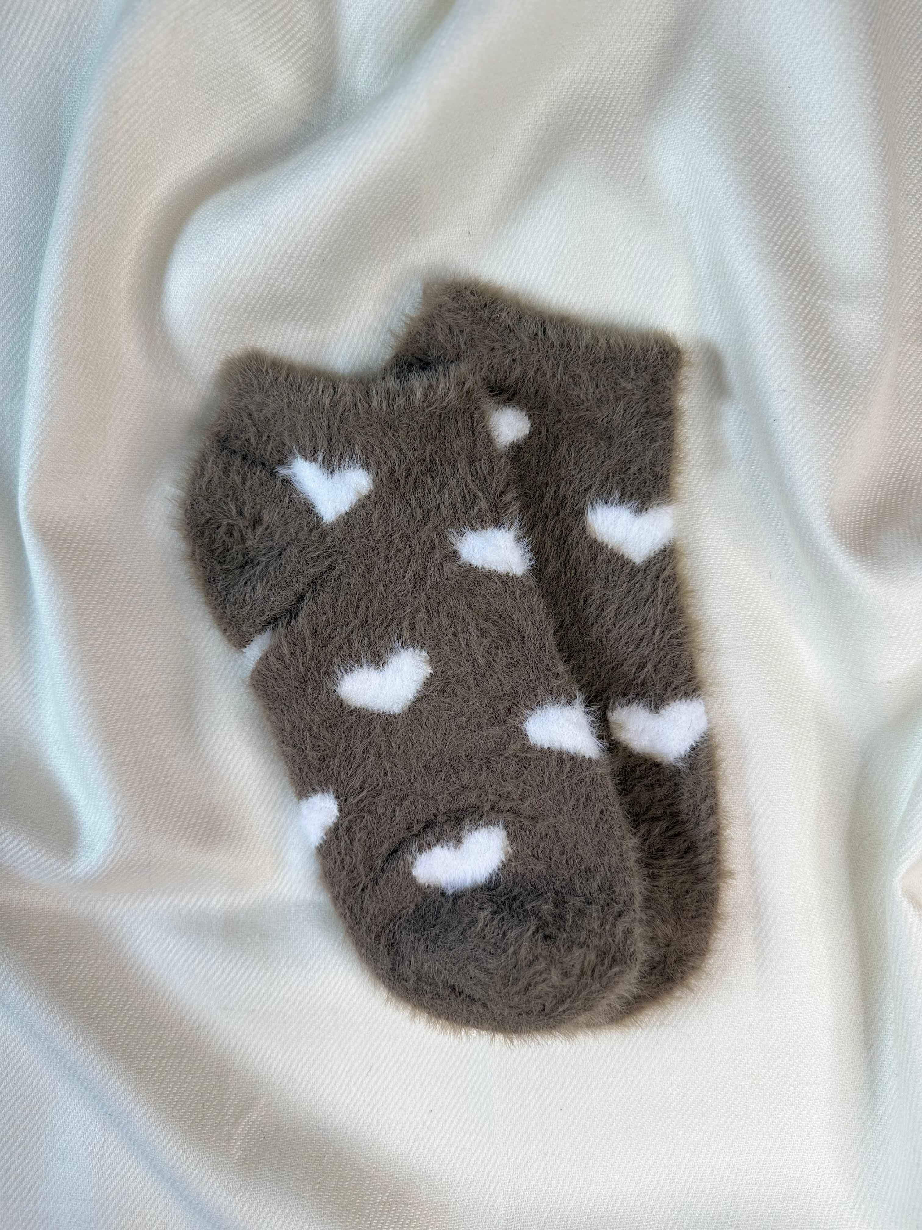 Cozy Heart-Patterned Winter Socks (Pack of 3) 6N