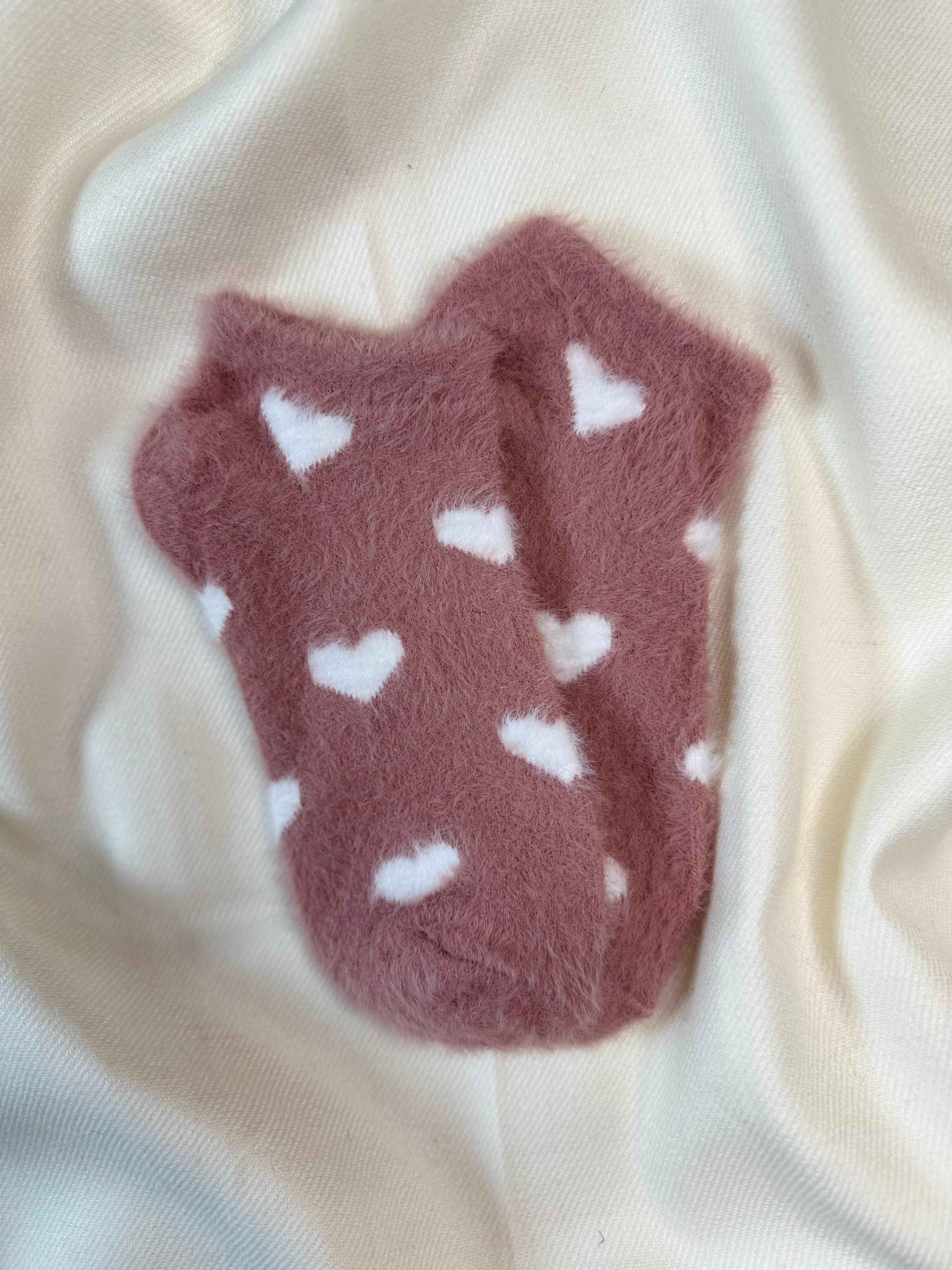 Cozy Heart-Patterned Winter Socks (Pack Of 2) 4N