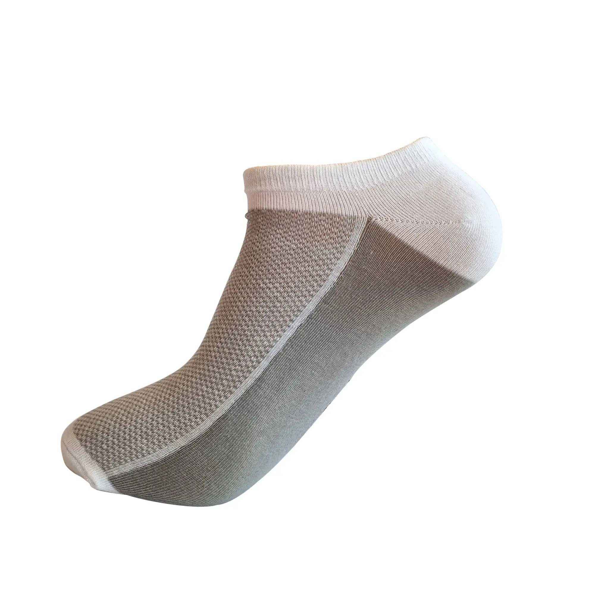 Unisex 3 Pair BREATHABLE SNEAKER SOCKS ( Dark Grey , Black , Blue )
