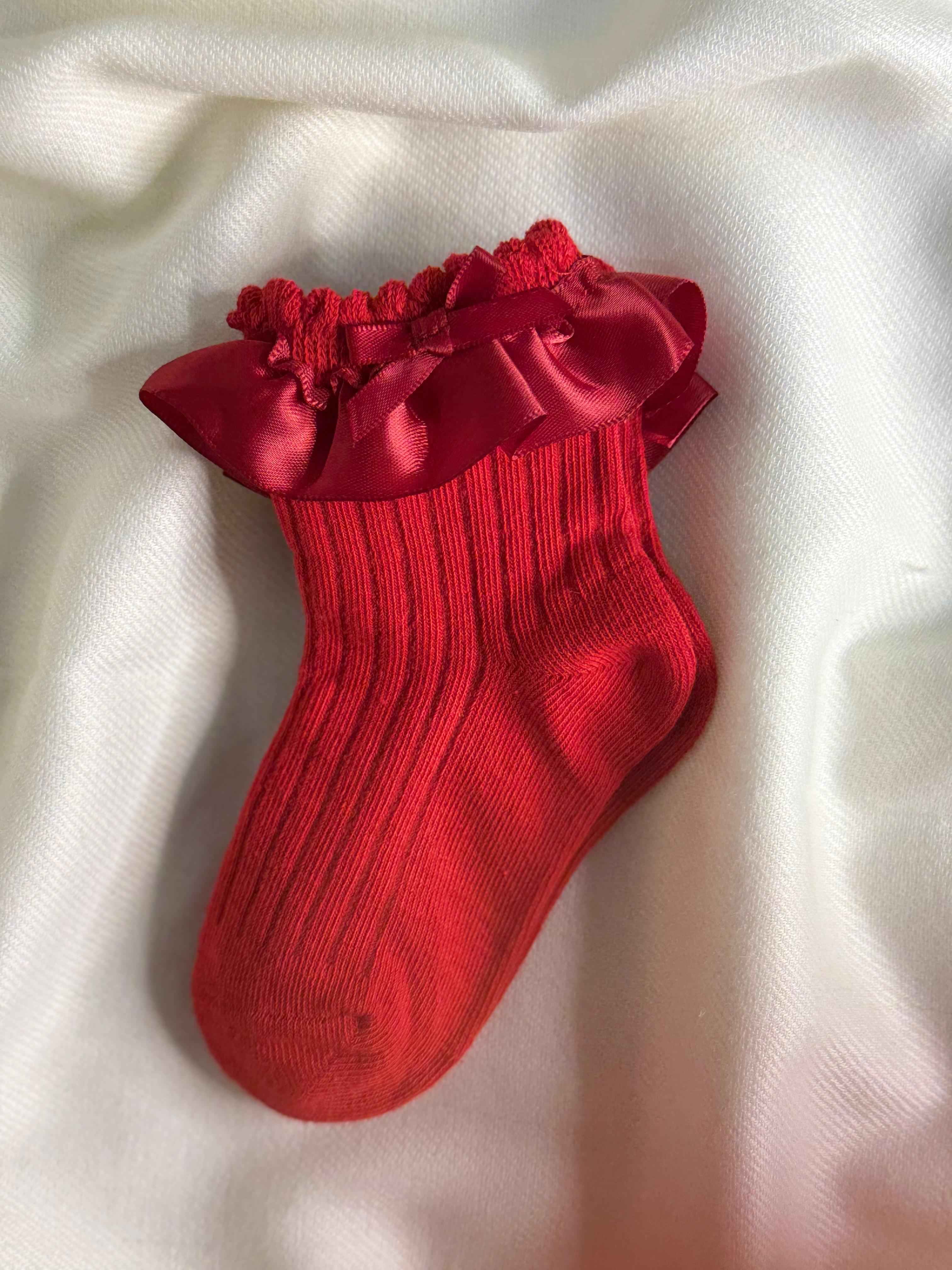 Winter Elegance Red Socks (Pack Of 1)2N